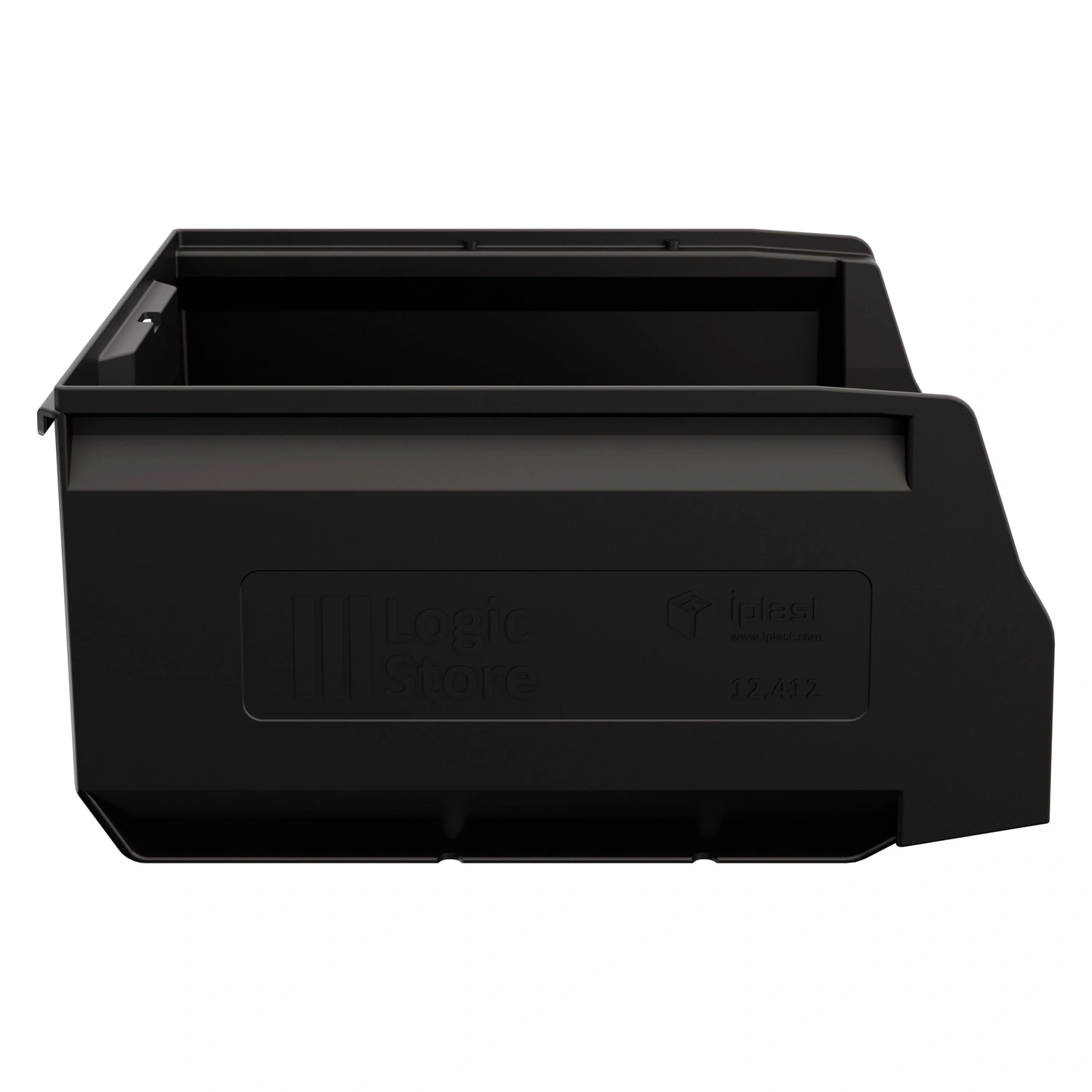Складской лоток Logic Store 300x225x150 мм iPlast чёрный ЭКО