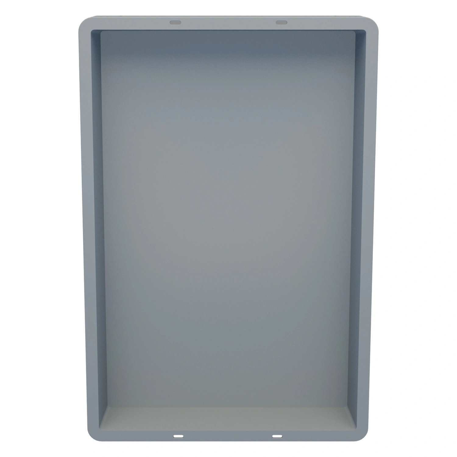 Пищевой ящик универсальный 600х400х75 мм iPlast светло-серый ЭКО со сплошными стенками и дном