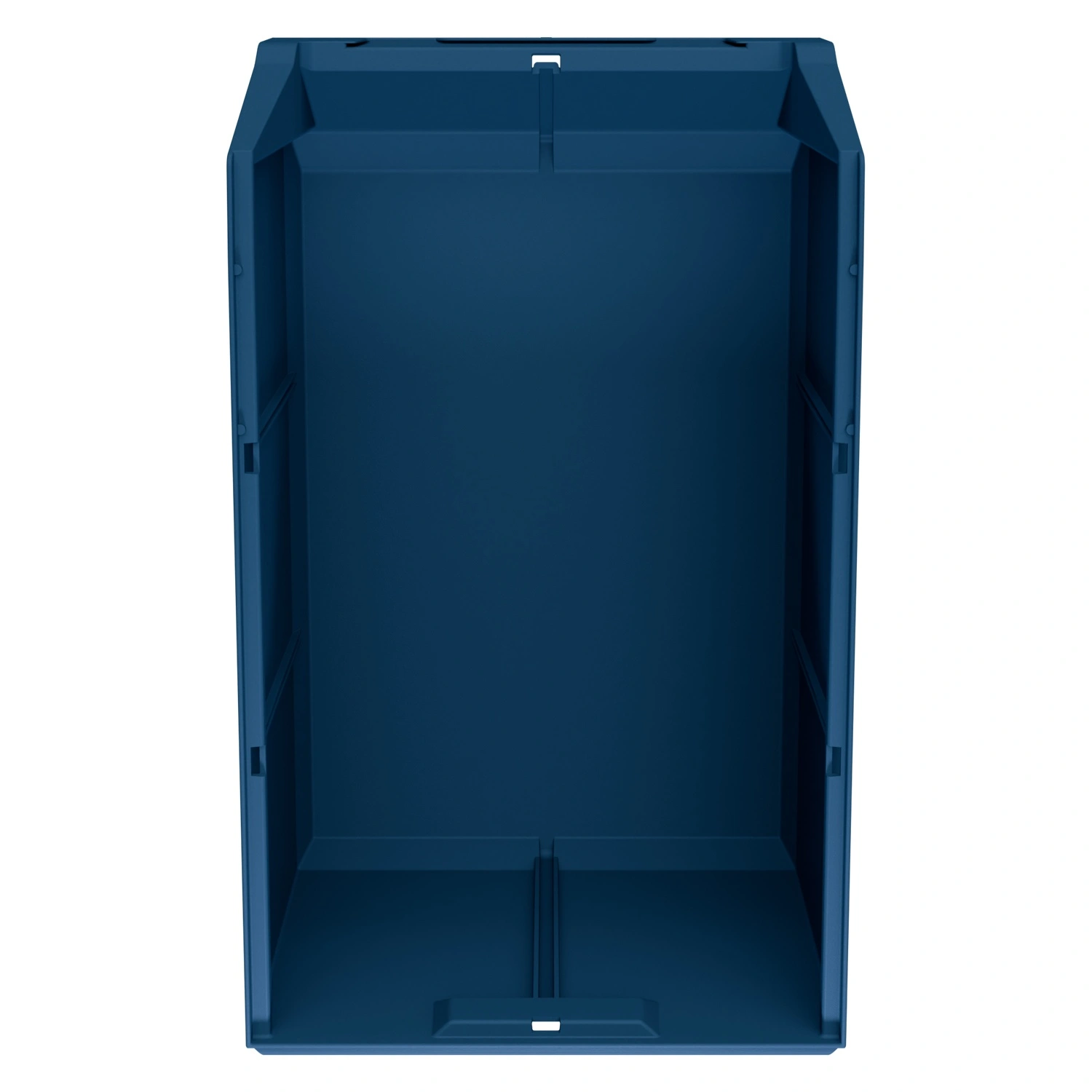 Складской лоток Logic Store 500х300х250 мм iPlast синий индиго с отверстиями для перегородок и наклейкой сбоку