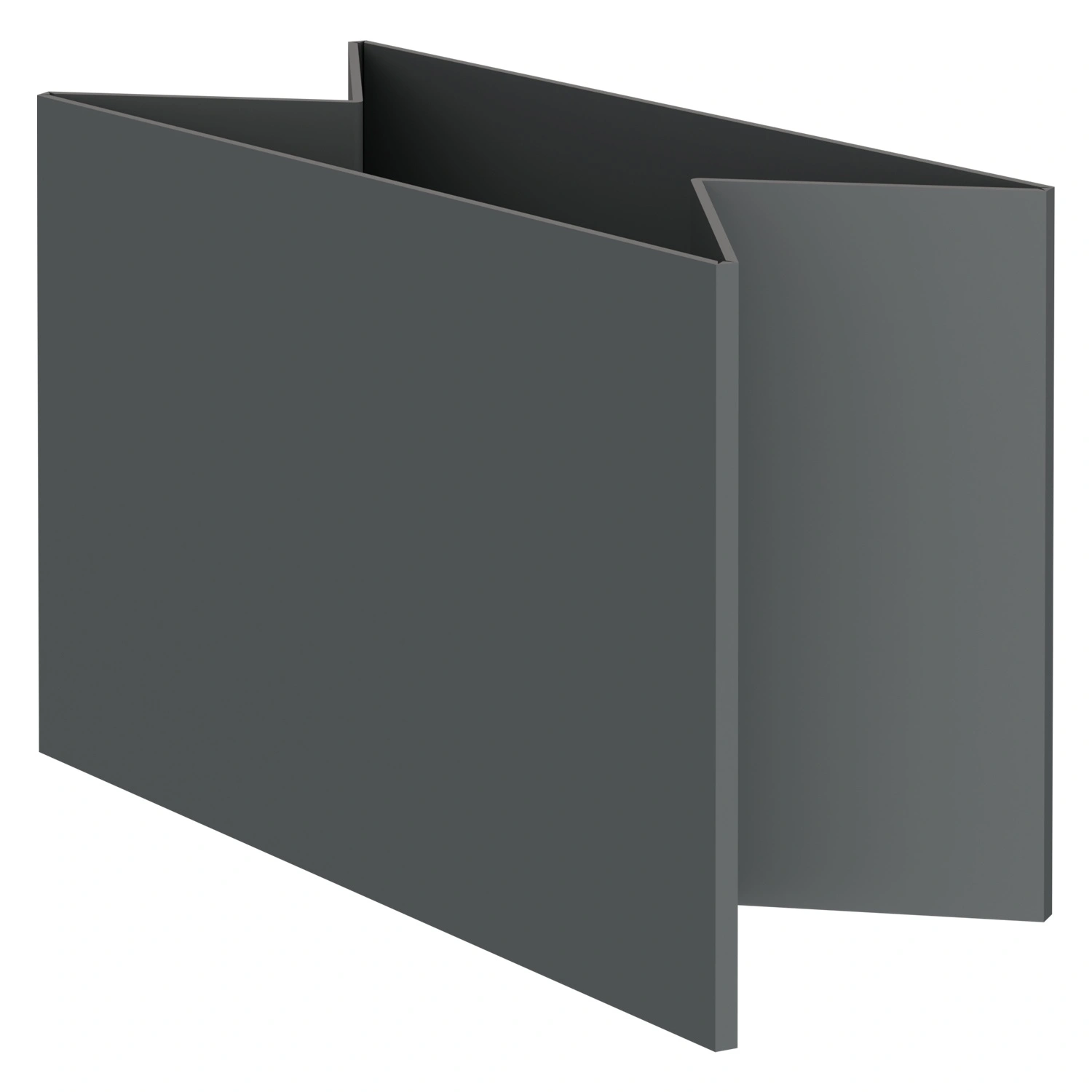 Стенка контейнера Bubble Guard 1190х790х700 мм iPlast PolyBox серая М-образного сложения