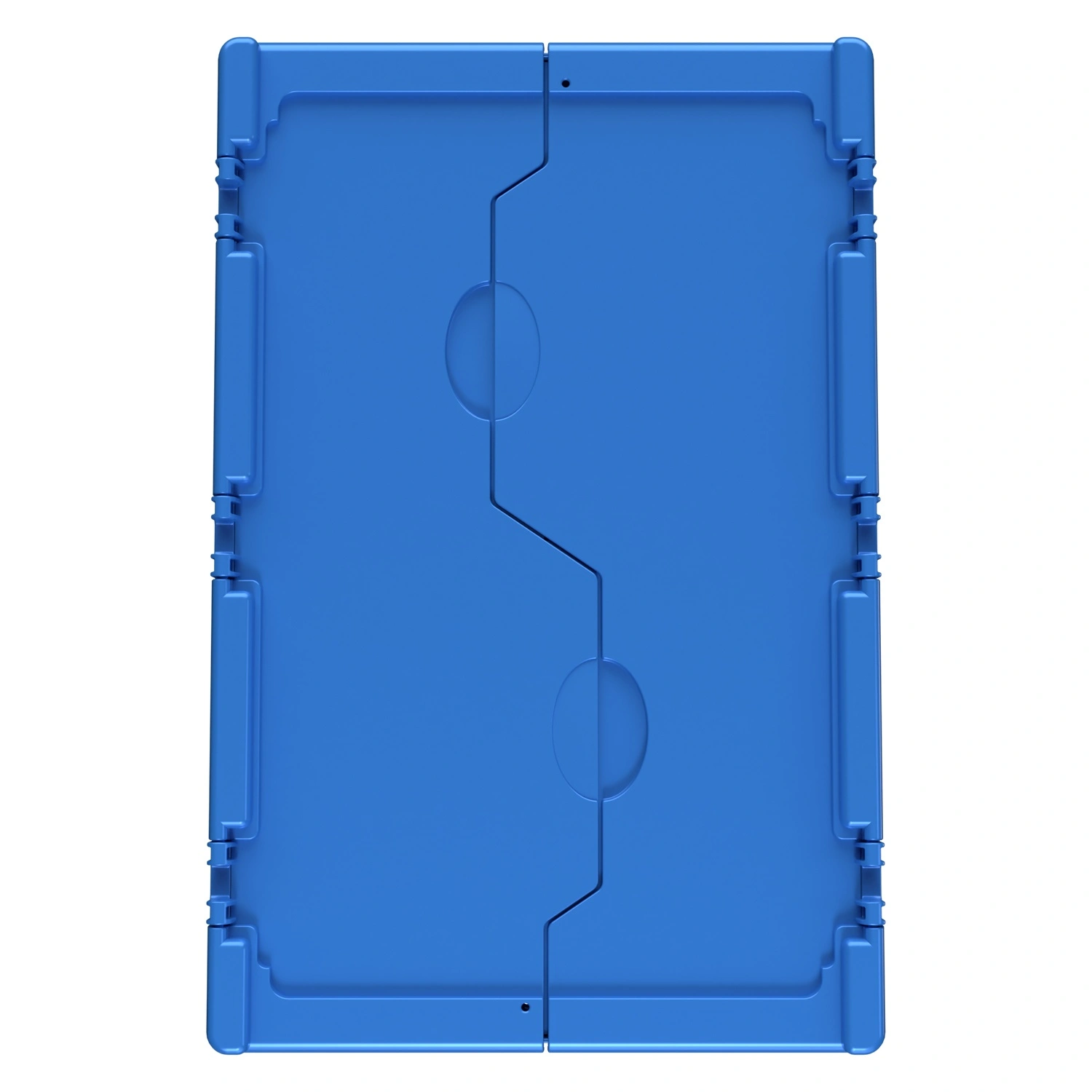 Вкладываемый контейнер INSTORE KVR-6422 600х400х245 мм iPlast голубой с усиленным дном и распашной крышкой