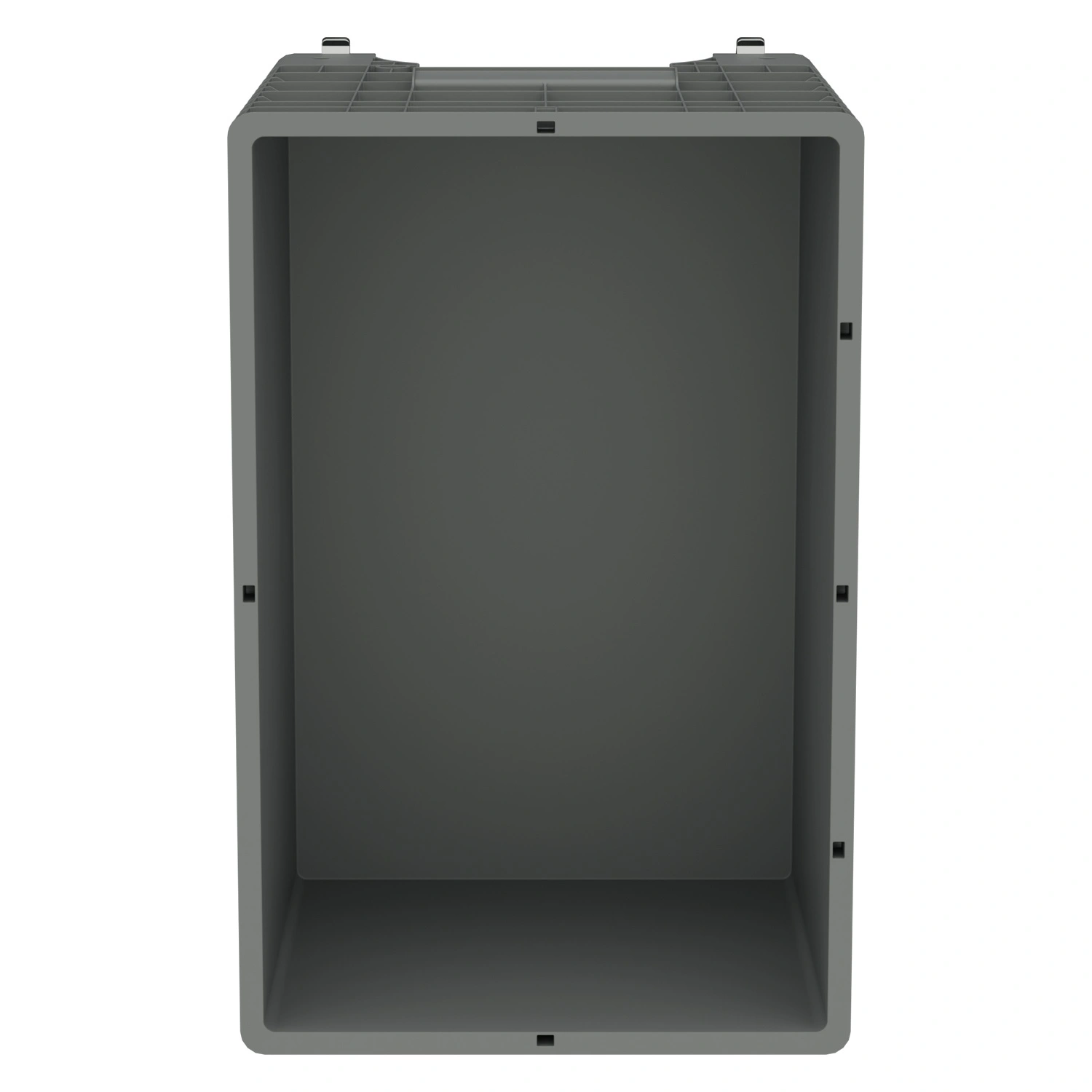 Большой контейнер 1020x640x810 мм iPlast iBOX светло-серый со сплошными стенками и дном, на колёсах