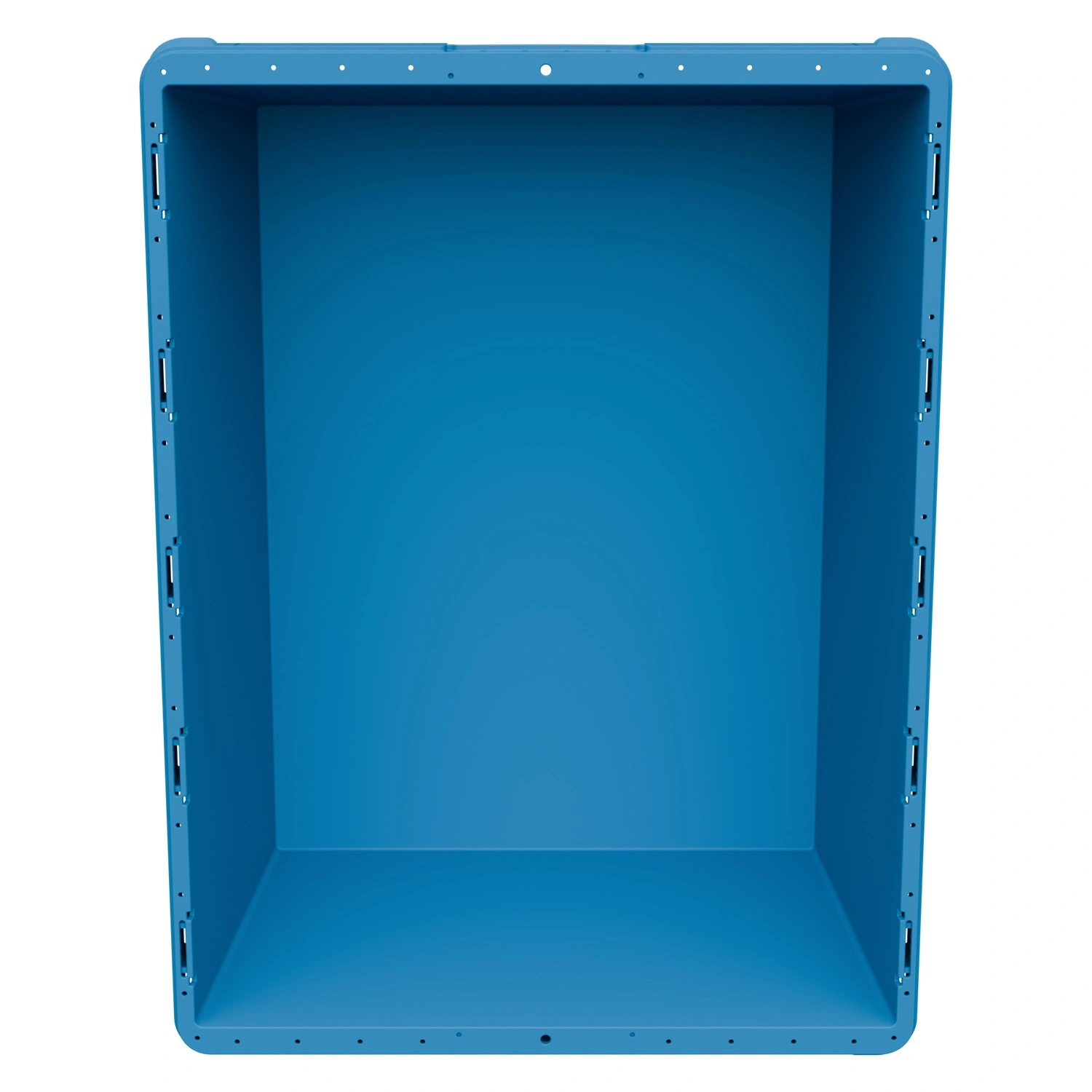 Вкладываемый контейнер INSTORE KVR-8634.1 800х600х340 мм iPlast голубой с усиленным дном и штабельным упором