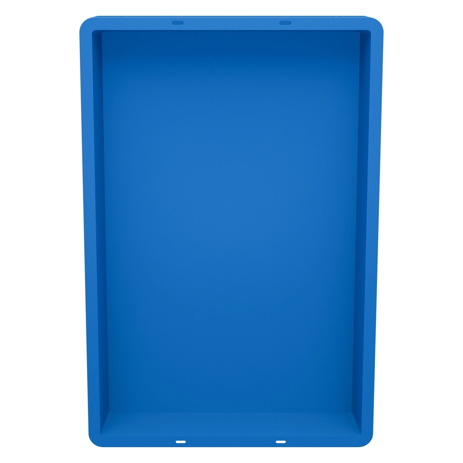 Пищевой ящик универсальный 600х400х75 мм iPlast синий ЭКО со сплошными стенками и дном