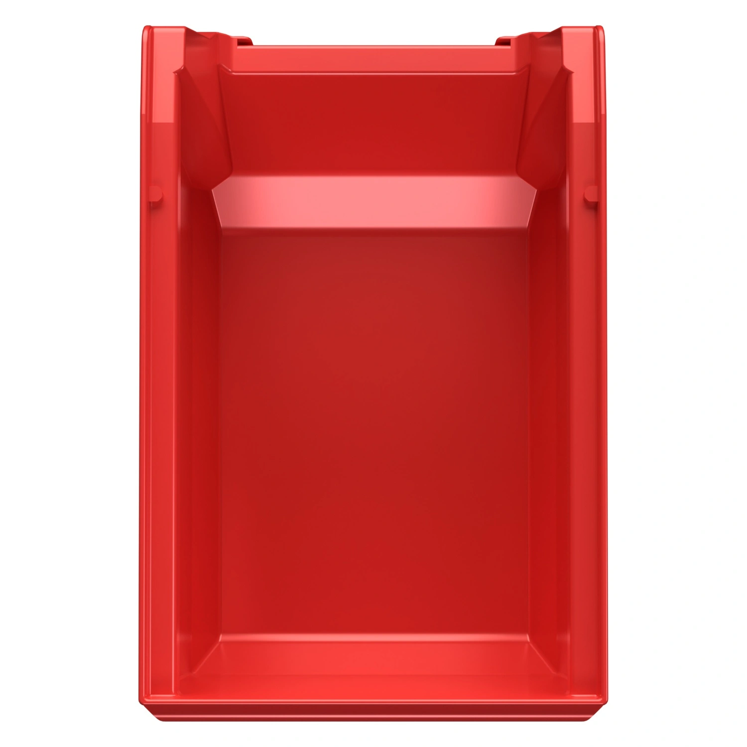 Складской лоток Logic Store 250х150х130 мм iPlast красный с наклейкой 50х70 мм сбоку