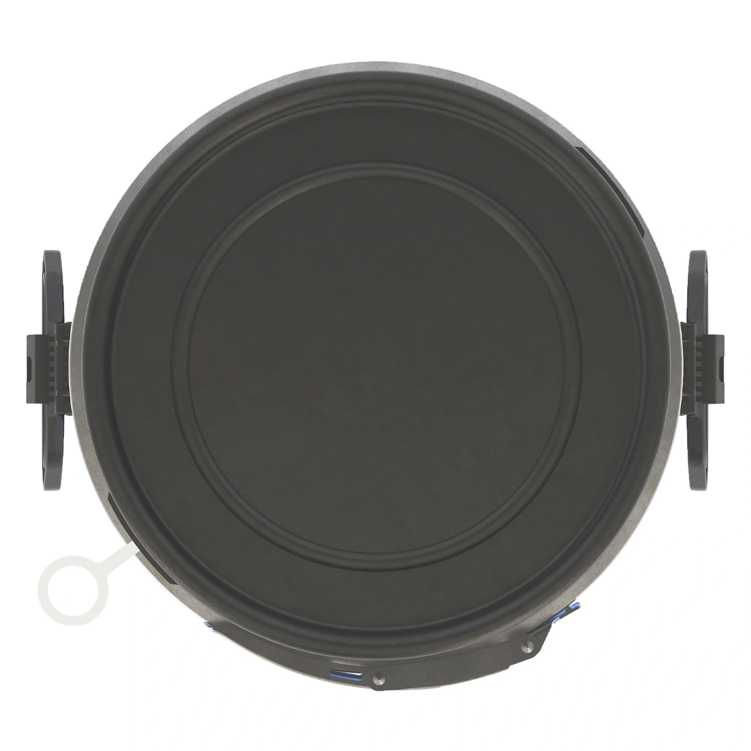 Пластиковая бочка HK 20 л синяя с металлическим обручем