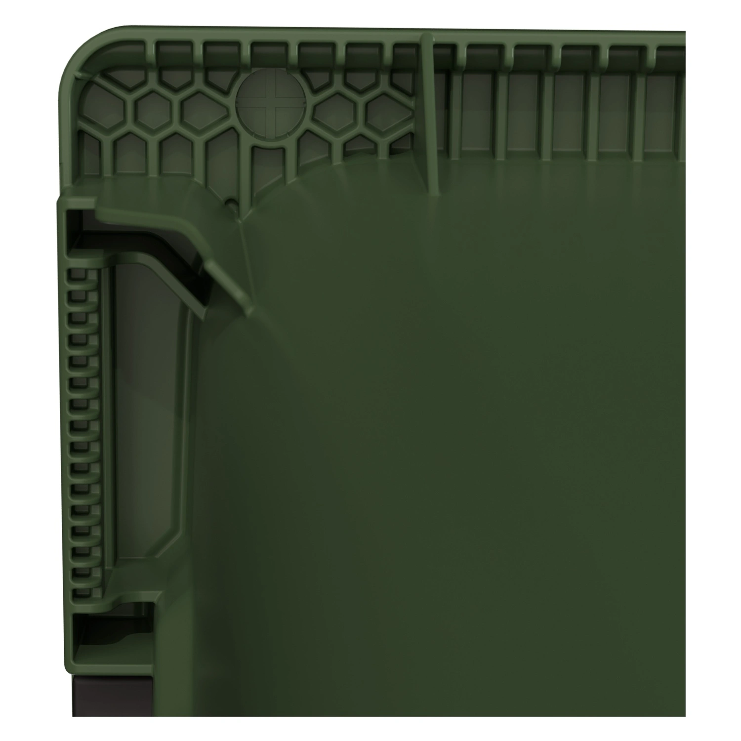 Мусорный контейнер 1100 л iPlast зелёный 4-колёсный с зелёной крышкой N1 (20.807.1)