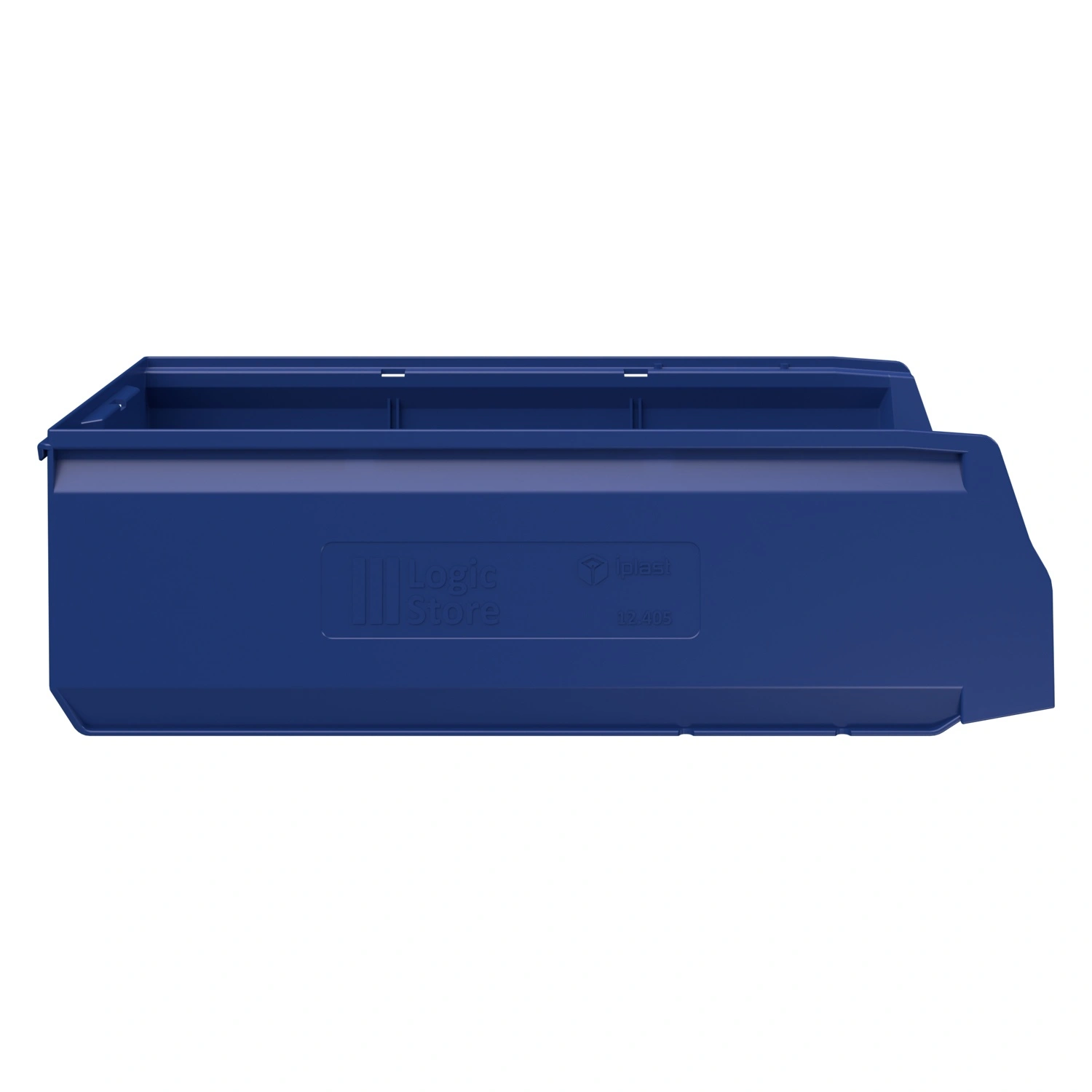 Складской лоток Logic Store 500х225х150 мм iPlast синий индиго с отверстиями для перегородок N1 (12.405.1)
