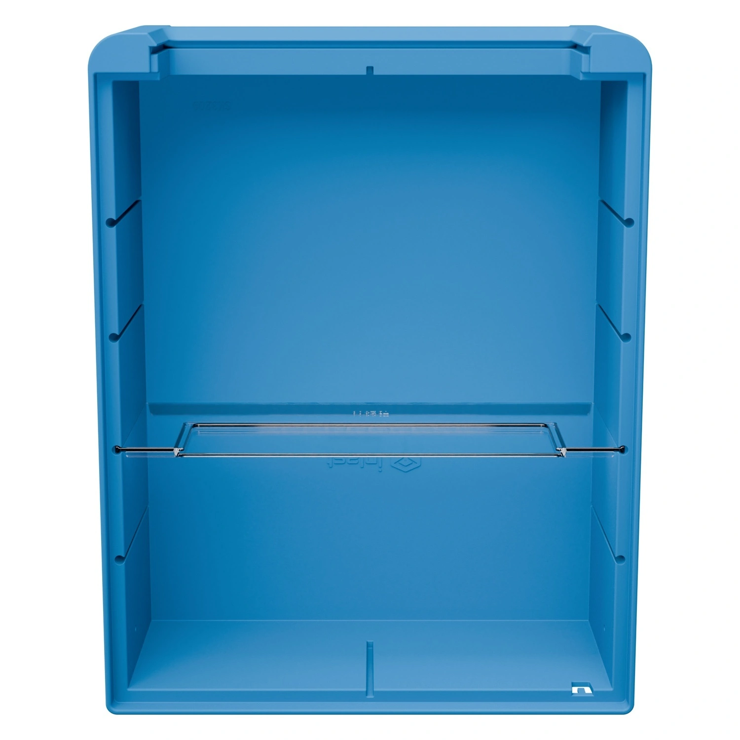 Полочный контейнер SK-3209 300х235х90 мм iPlast голубой с 1 поперечной перегородкой