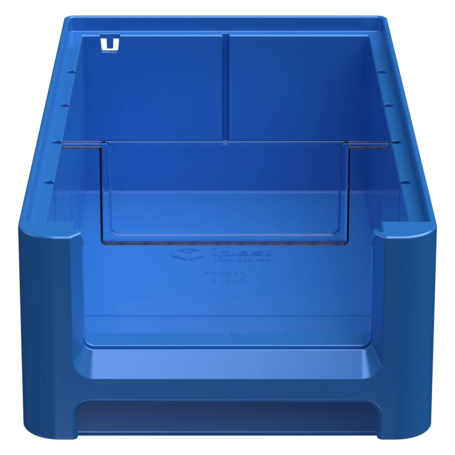 Полочный контейнер SK-31509 300х155х90 мм iPlast голубой с 1 поперечной перегородкой