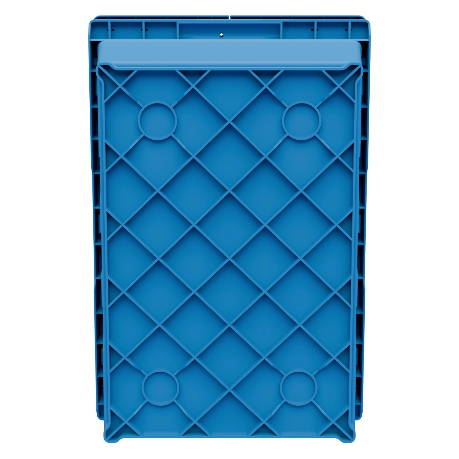 Вкладываемый контейнер INSTORE KVR-6422 600х400х245 мм iPlast голубой с усиленным дном и распашной крышкой