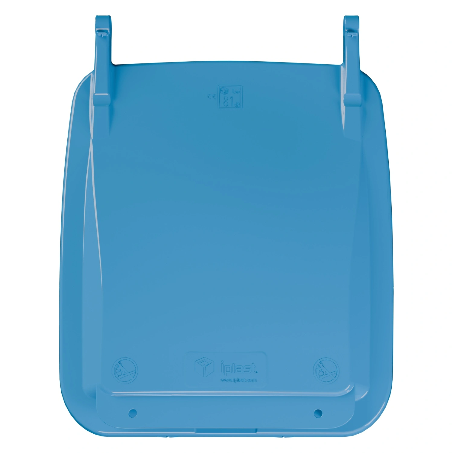 Крышка для мусорного контейнера 240 л (Light) iPlast синяя