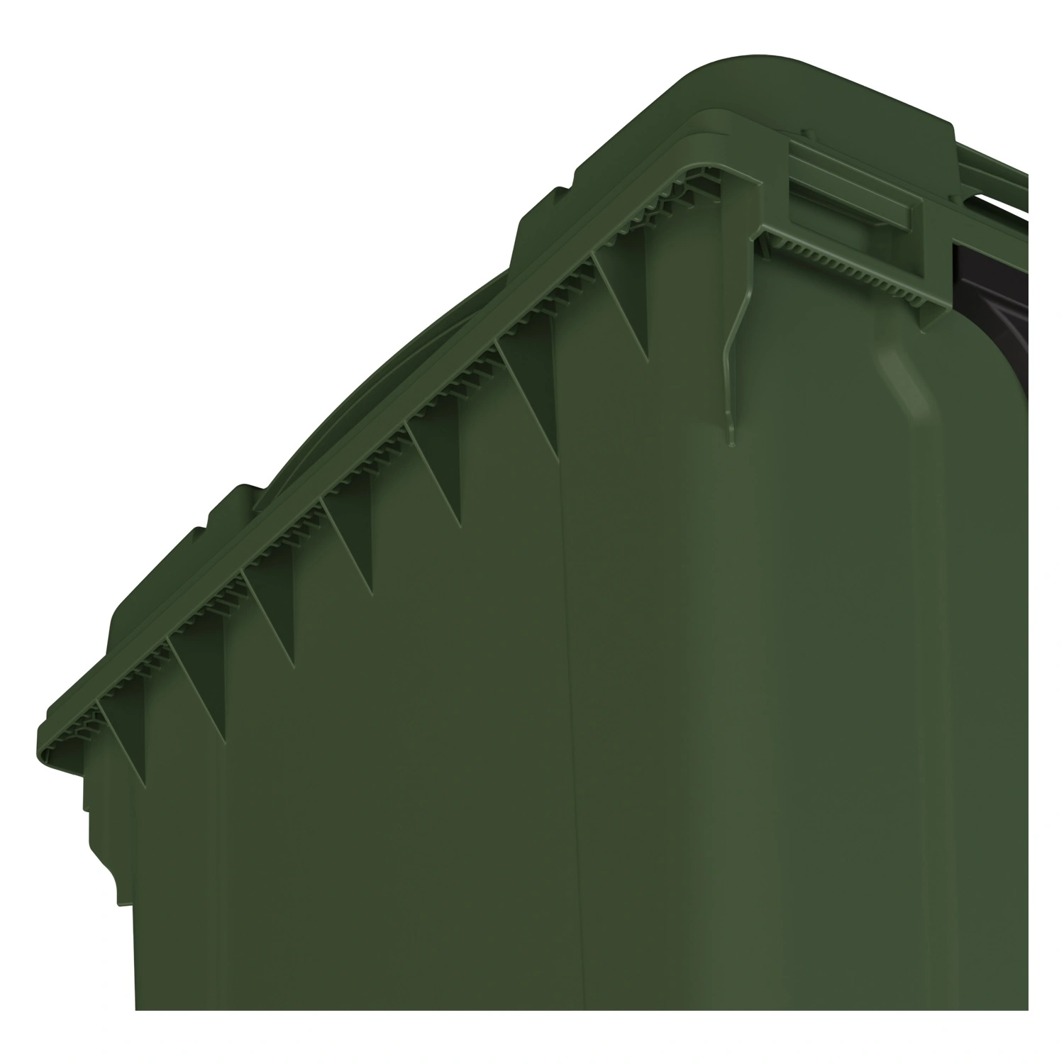 Мусорный контейнер 1100 л iPlast зелёный 4-колёсный с зелёной крышкой N1 (20.807.1)