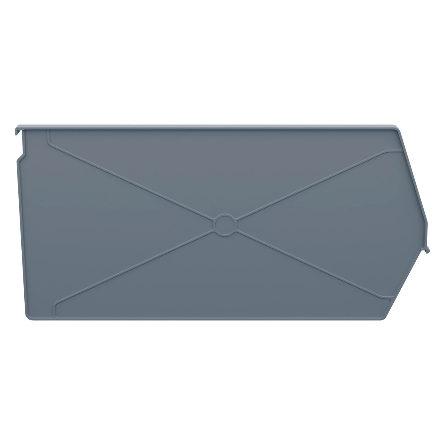 Разделительная перегородка продольная 481х239 мм iPlast светло-серая для складского лотка Logic Store LS 12.407