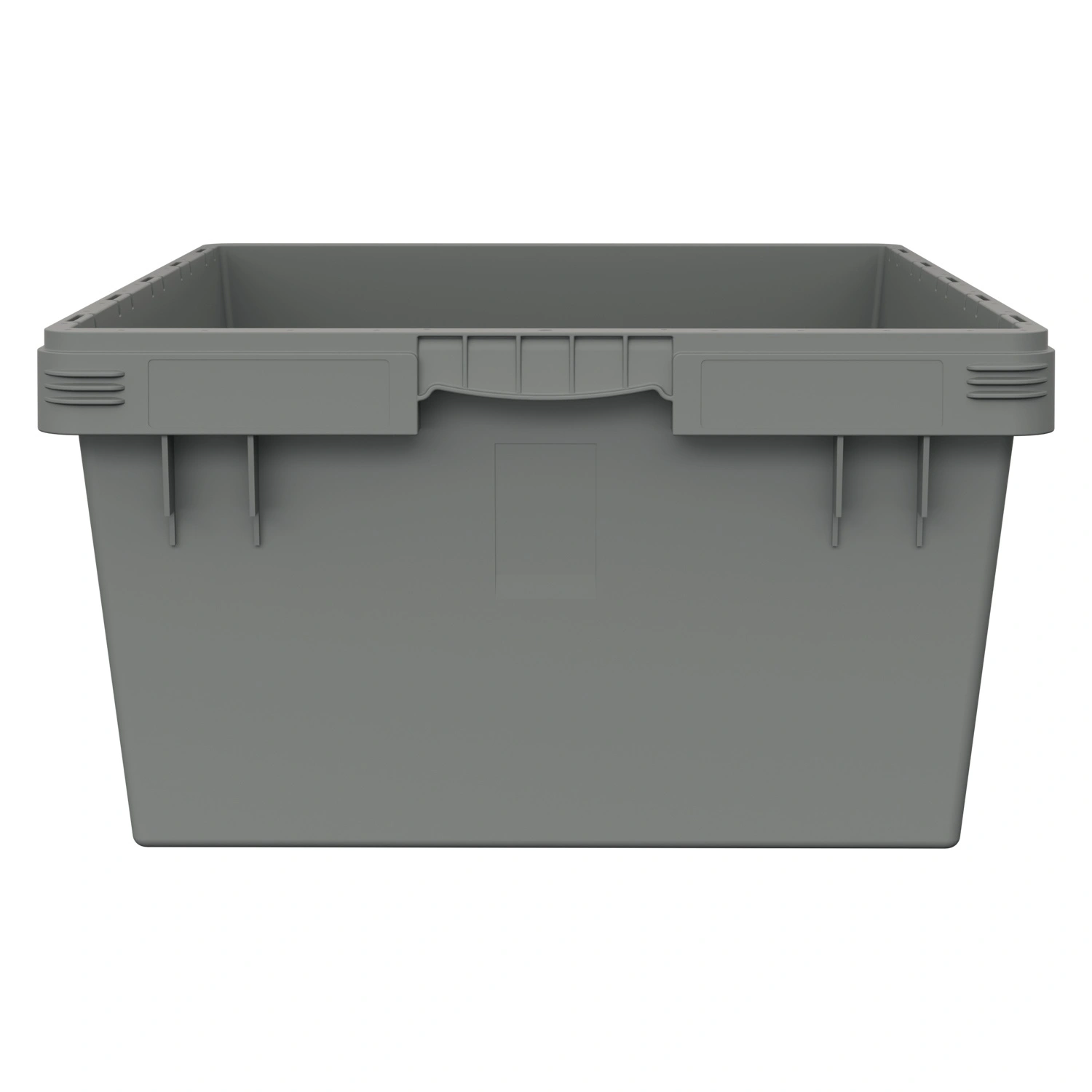 Вкладываемый контейнер INSTORE KVR-8634 800x600x340 мм iPlast светло-серый с усиленным дном и штабельным упором