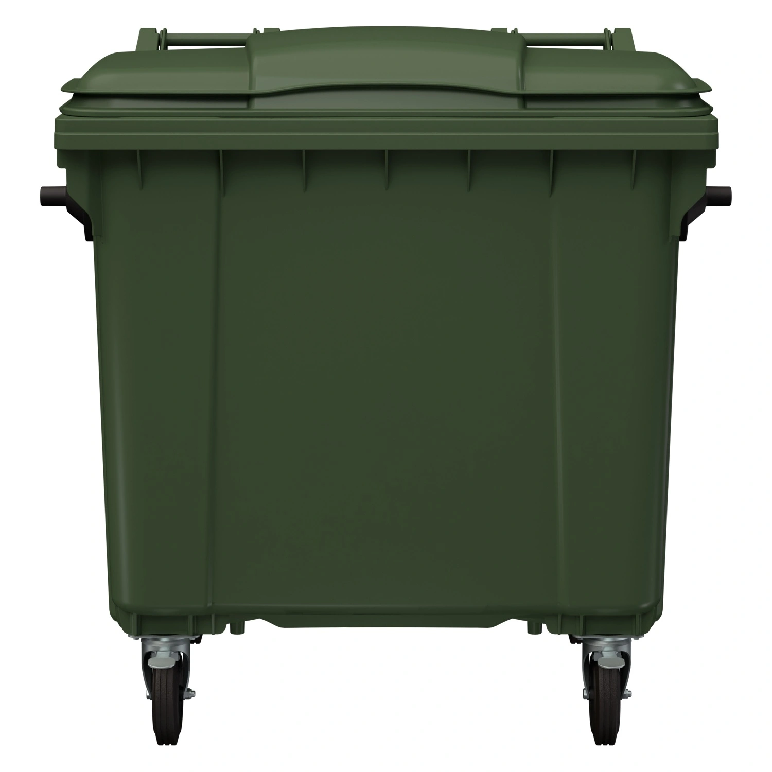 Мусорный контейнер 1100 л iPlast зелёный 4-колёсный с зелёной крышкой N2 (20.807.2) Мусорный контейнер 1100 л iPlast зелёный 4-колёсный с зелёной крышкой N2 (20.807.2)