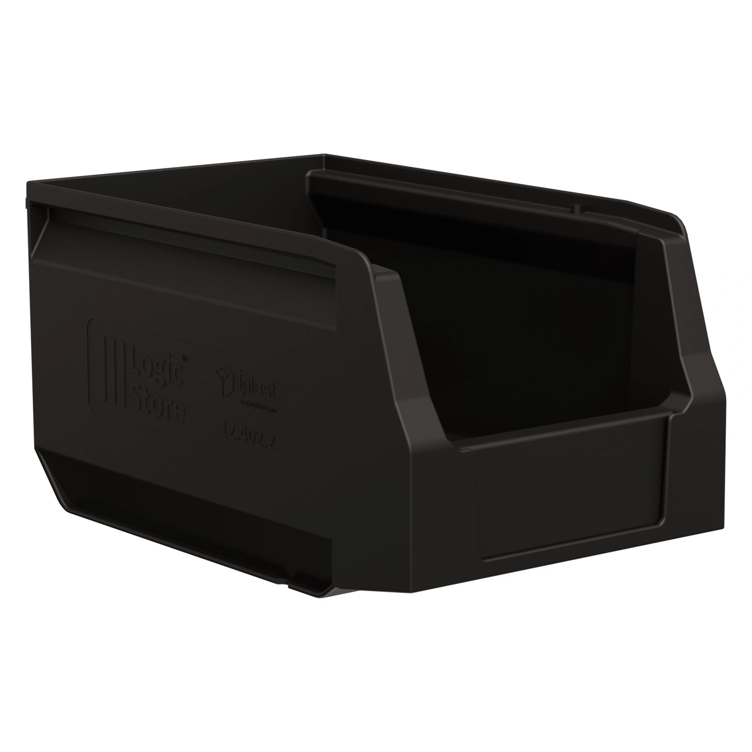 Складской лоток Logic Store 250х150х130 мм iPlast чёрный ЭКО N2 (12.402.2)