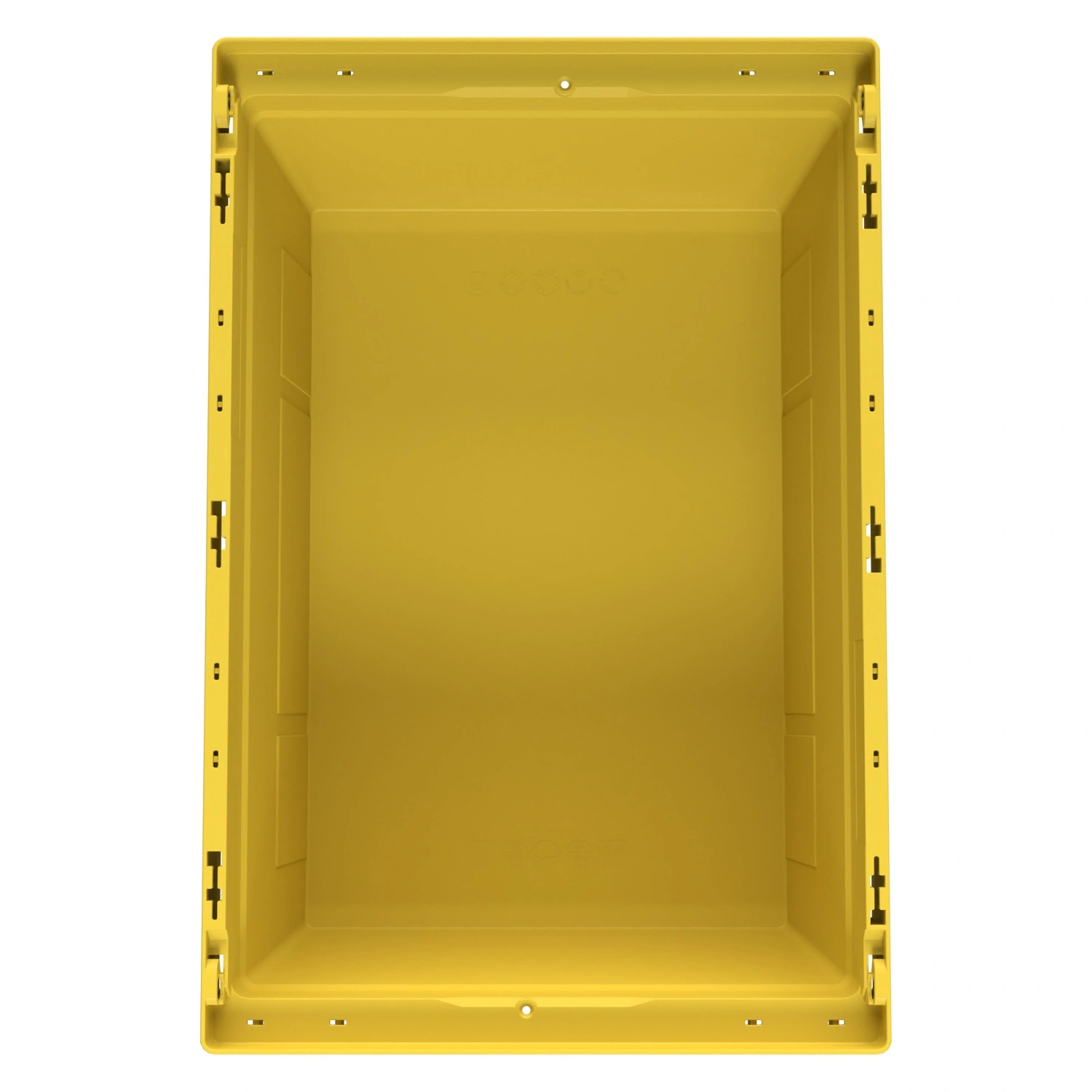 Вкладываемый контейнер INSTORE KV-6427 600x400x272 мм iPlast жёлтый со сплошным дном