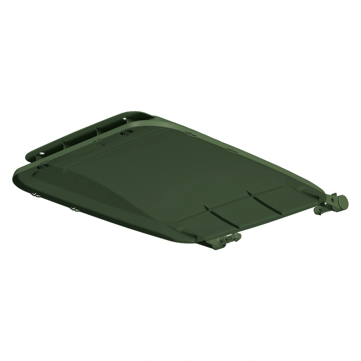 Крышка для мусорного контейнера 240 л (Light) iPlast зелёная c осями для крепления Крышка для мусорного контейнера 240 л (Light) iPlast зелёная c осями для крепления
