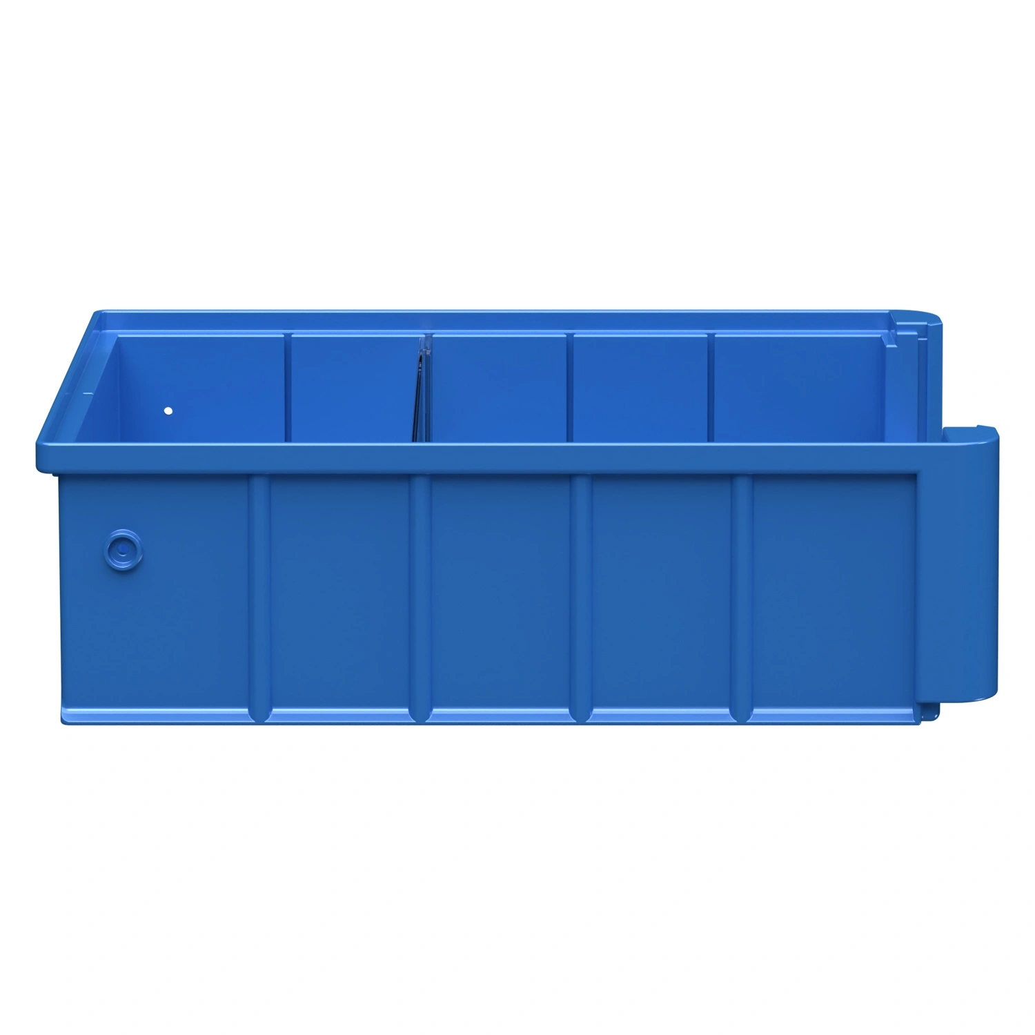 Полочный контейнер SK-3209 300х235х90 мм iPlast голубой с 1 поперечной перегородкой Полочный контейнер SK-3209 300х235х90 мм iPlast голубой с 1 поперечной перегородкой