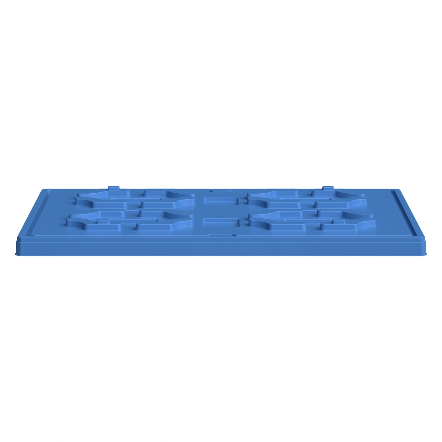 Крышка разборного контейнера Polybox 1210x810x80 мм iPlast голубая
