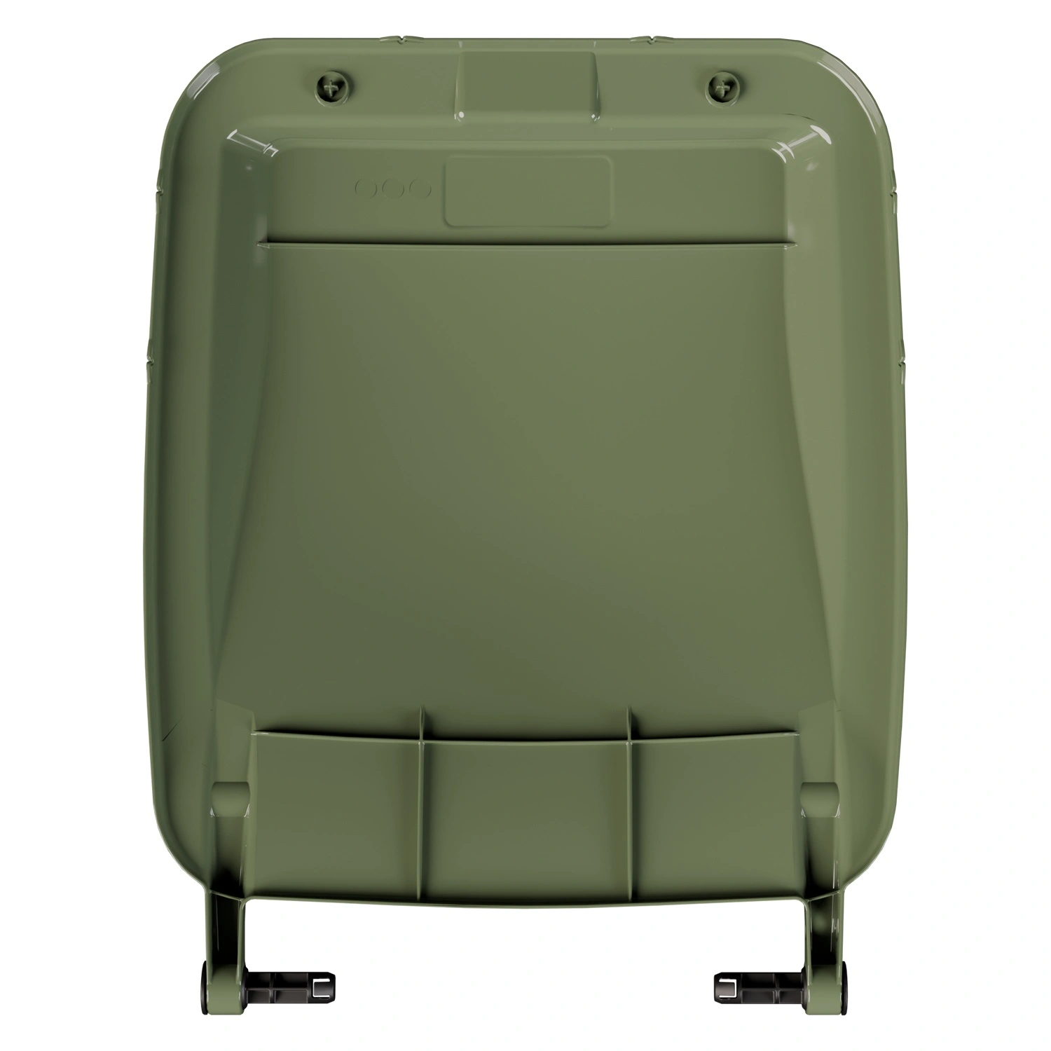 Крышка для мусорного контейнера 240 л (Light) iPlast зелёная c осями для крепления