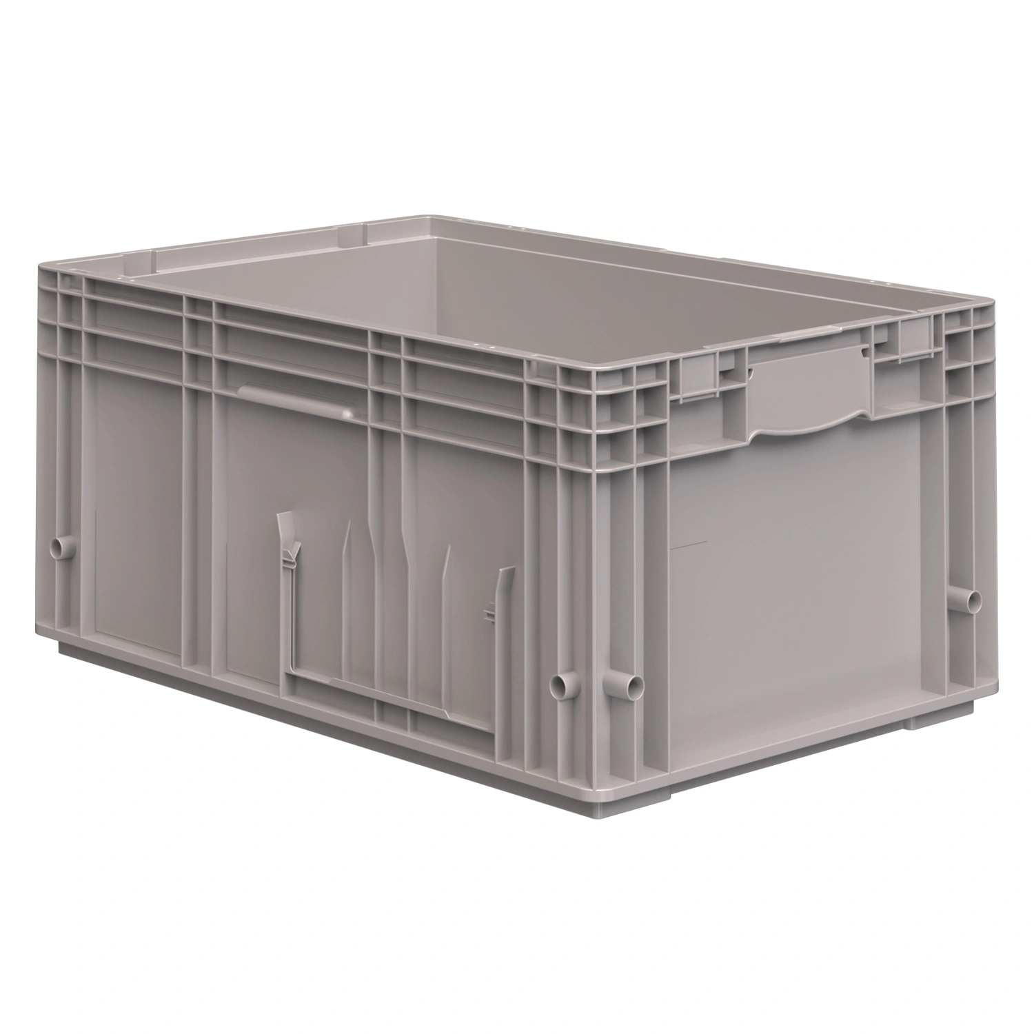 Ящик RL-KLT 6280 594х396х280 мм iPlast светло-серый с дренажными отверстиями в дне N1 (12.505F.1) Ящик RL-KLT 6280 594х396х280 мм iPlast светло-серый с дренажными отверстиями в дне N1 (12.505F.1)