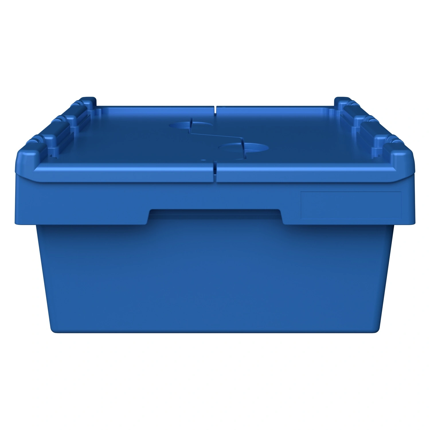 Вкладываемый контейнер INSTORE KV-6417 600х400х196 мм iPlast голубой со сплошным дном и распашной крышкой Вкладываемый контейнер INSTORE KV-6417 600х400х196 мм iPlast голубой со сплошным дном и распашной крышкой