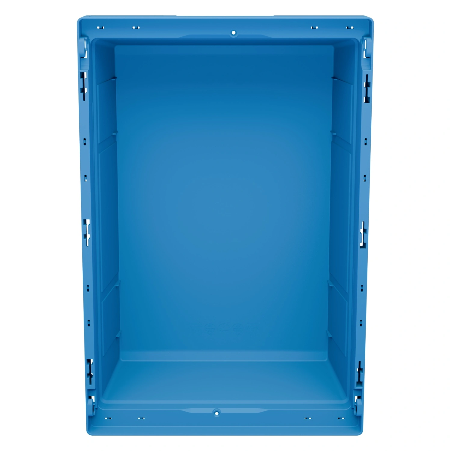 Вкладываемый контейнер INSTORE KV-6417 600x400x172 мм iPlast голубой со сплошным дном