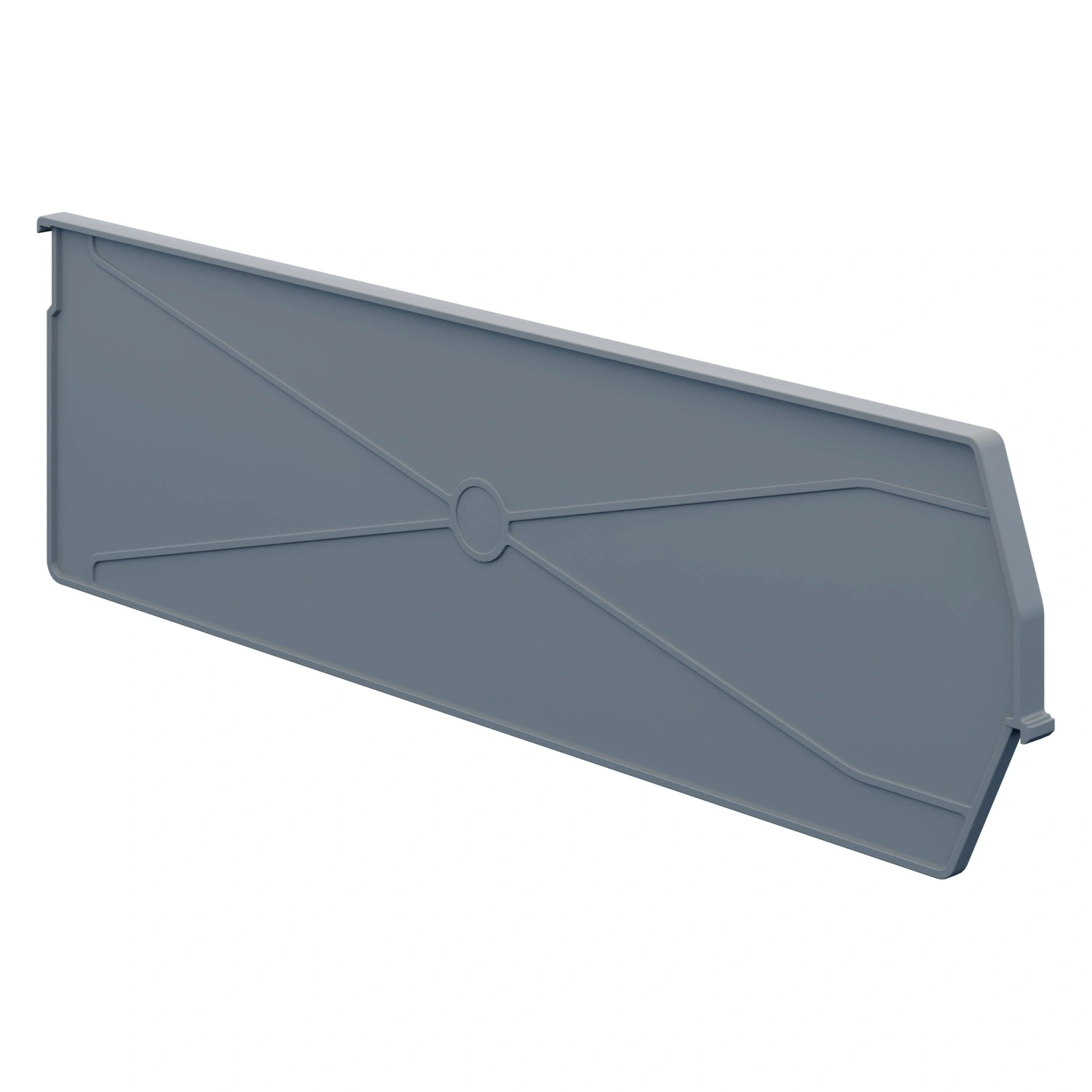 Разделительная перегородка продольная 480х140 мм iPlast светло-серая для складского лотка Logic Store LS 12.405