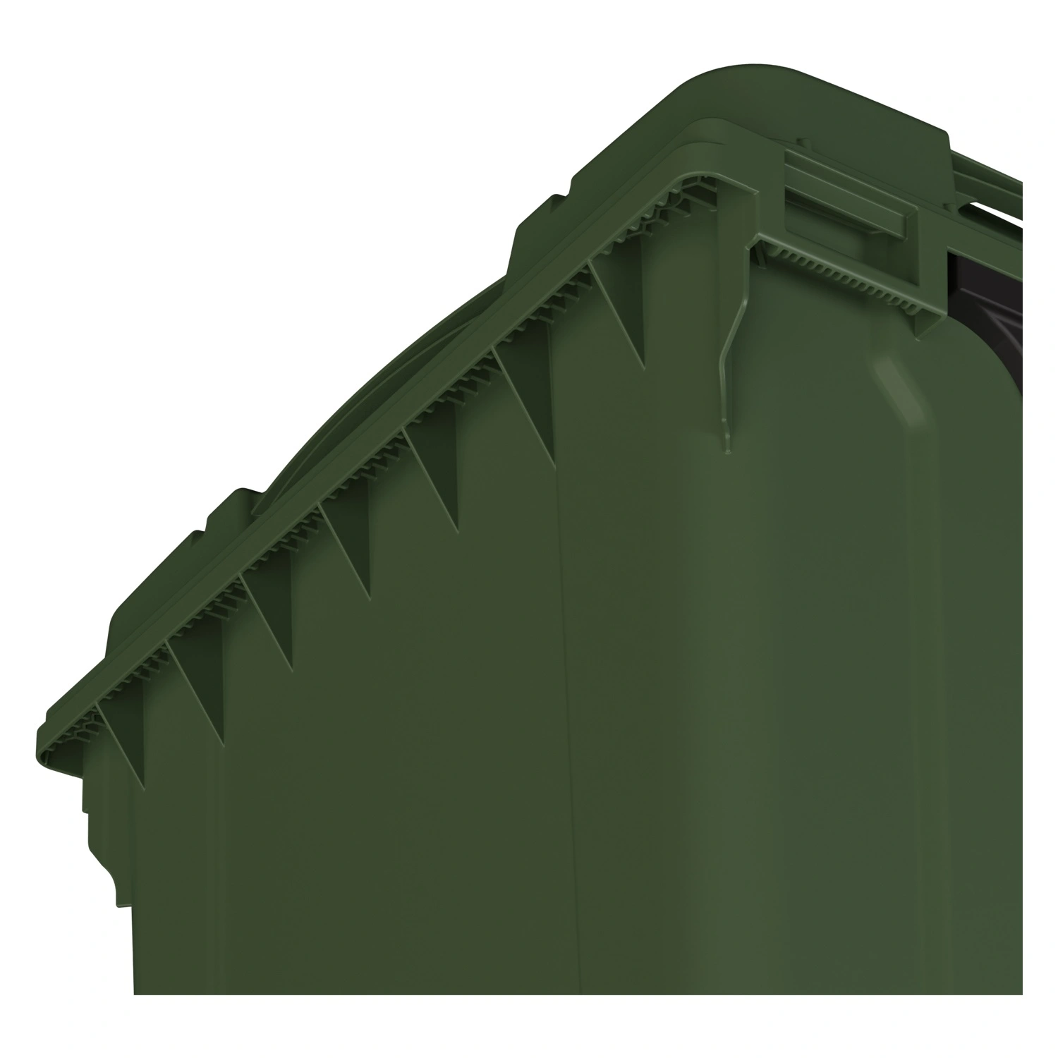 Мусорный контейнер 1100 л iPlast зелёный 4-колёсный с зелёной крышкой и педалью открывания Мусорный контейнер 1100 л iPlast зелёный 4-колёсный с зелёной крышкой и педалью открывания