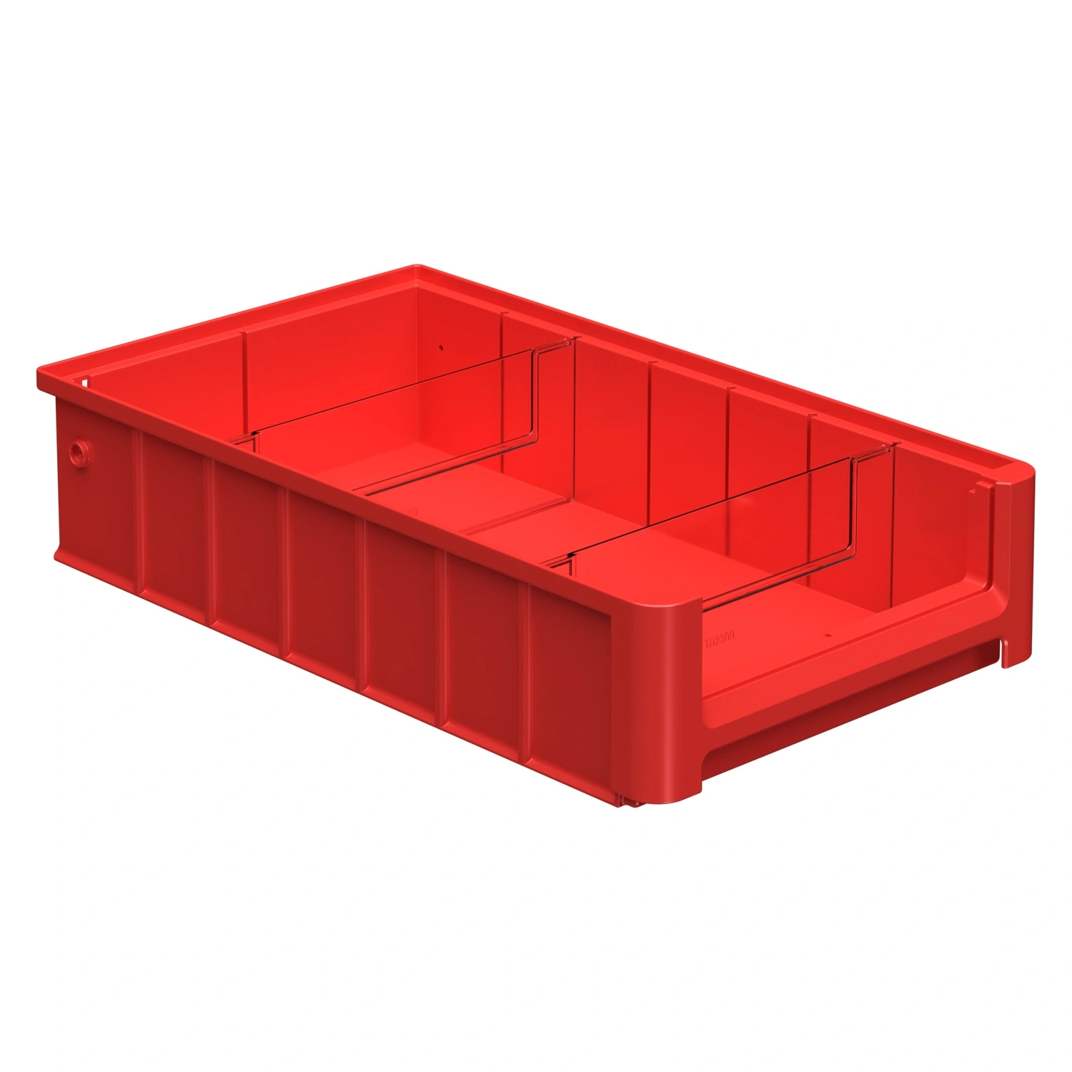 Полочный контейнер SK-4209 400х235х90 мм iPlast красный с 2 поперечными перегородками Полочный контейнер SK-4209 400х235х90 мм iPlast красный с 2 поперечными перегородками