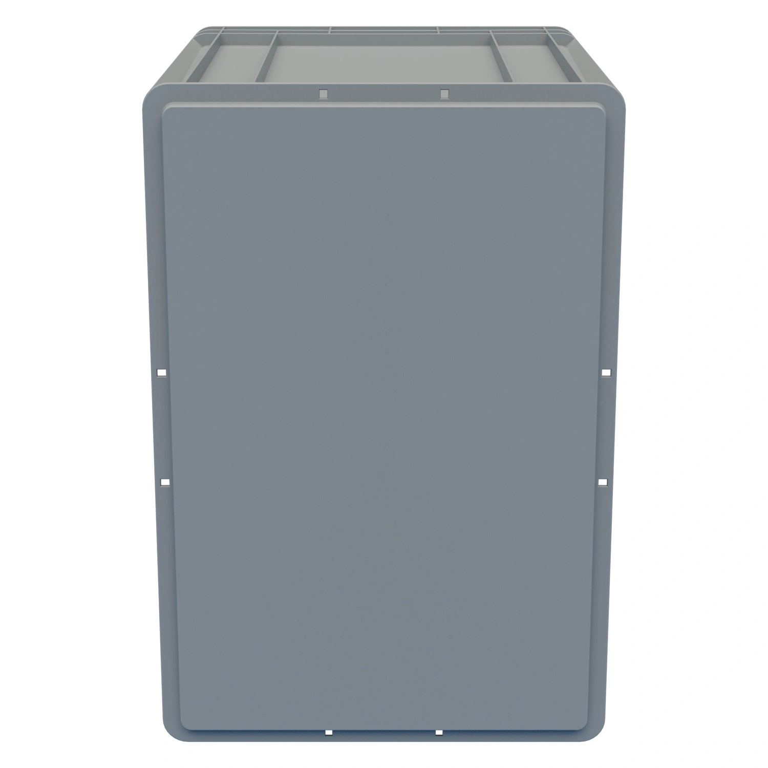 Евроконтейнер ЕС-6442.2 600х400х420 мм iPlast светло-серый со сплошным дном и закрытыми ручками