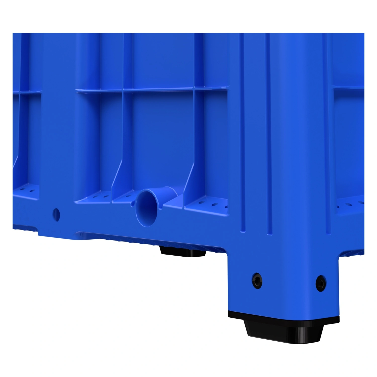 Большой контейнер 1200x800x800 мм iPlast iBOX голубой со сплошными стенками и дном, на ножках Большой контейнер 1200x800x800 мм iPlast iBOX голубой со сплошными стенками и дном, на ножках