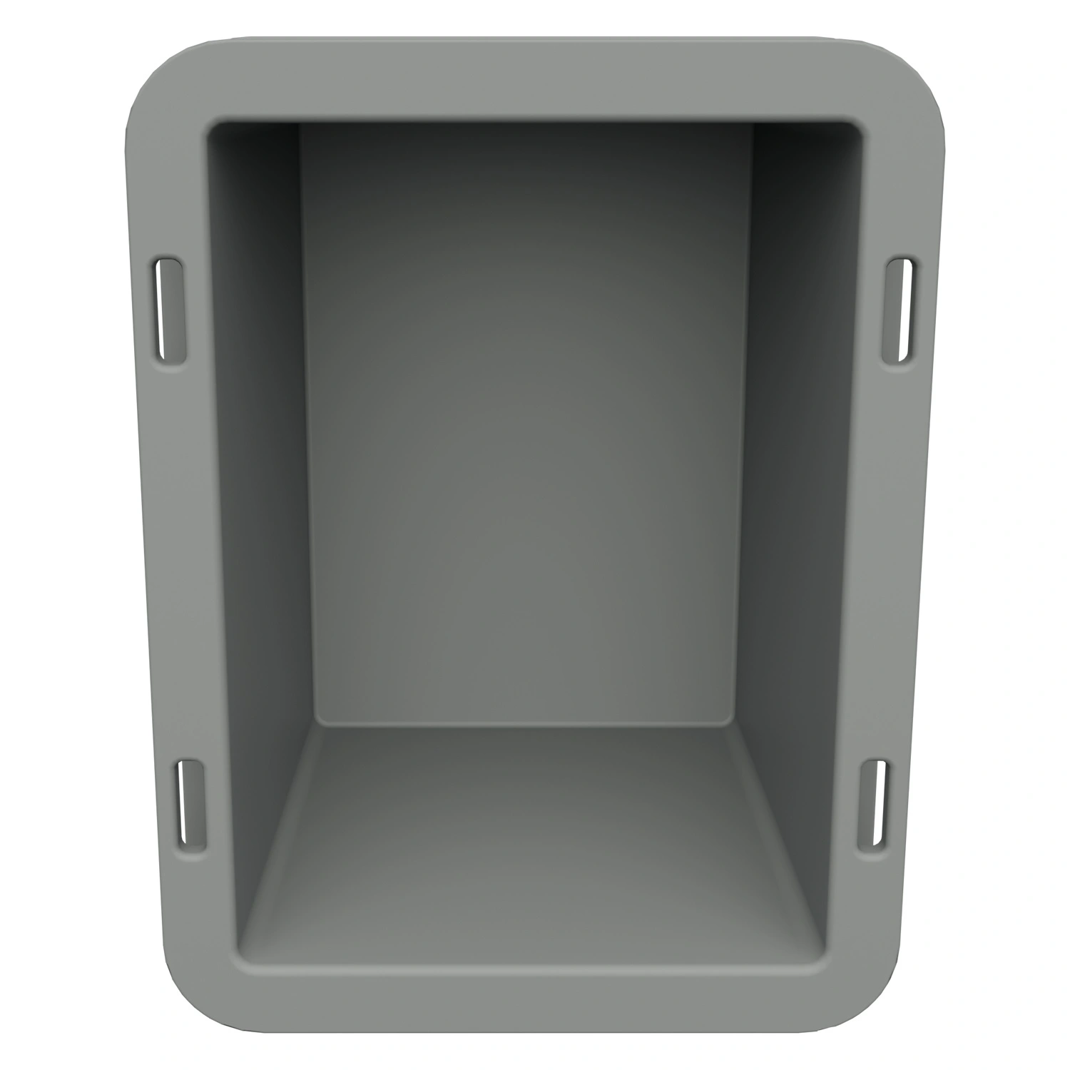 Пластиковый контейнер универсальный 200х150х120 мм iPlast светло-серый со сплошными стенками и дном