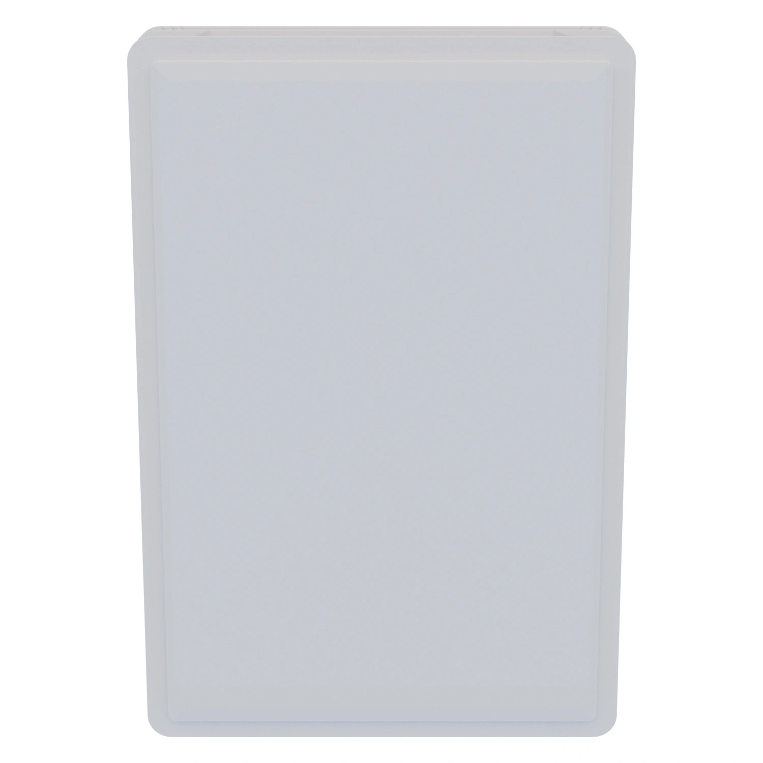 Пищевой ящик универсальный 600х400х75 мм iPlast белый с перфорированными стенками и сплошным дном