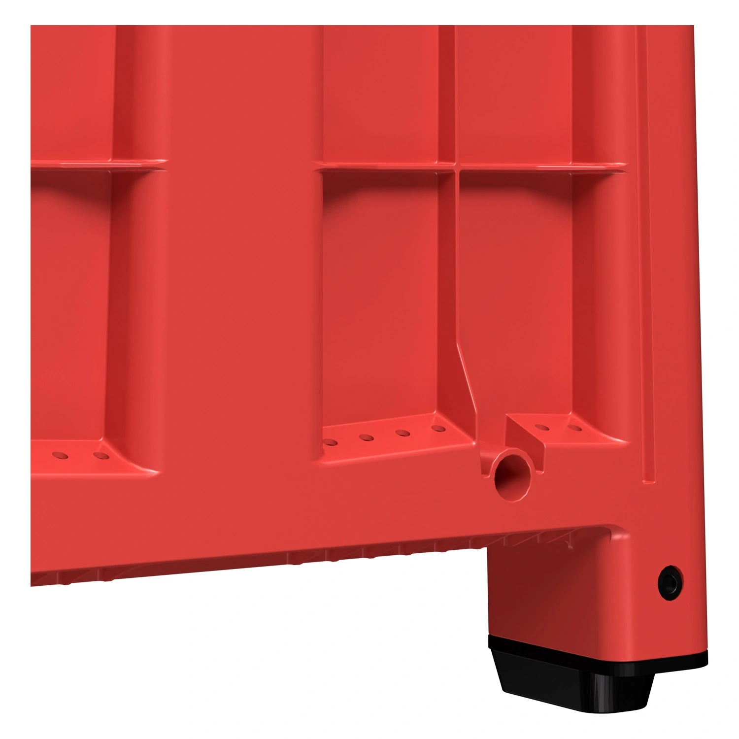 Большой контейнер 1200x800x800 мм iPlast iBOX красный со сплошными стенками и дном, на ножках Большой контейнер 1200x800x800 мм iPlast iBOX красный со сплошными стенками и дном, на ножках