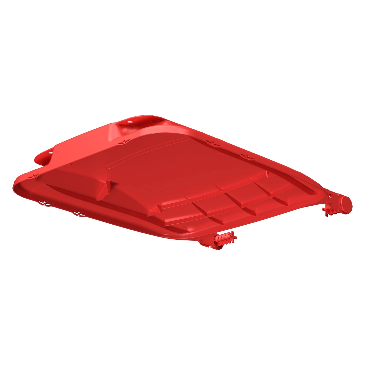 Крышка для мусорного контейнера 120 л (Light) iPlast красная c осями для крепления Крышка для мусорного контейнера 120 л (Light) iPlast красная c осями для крепления