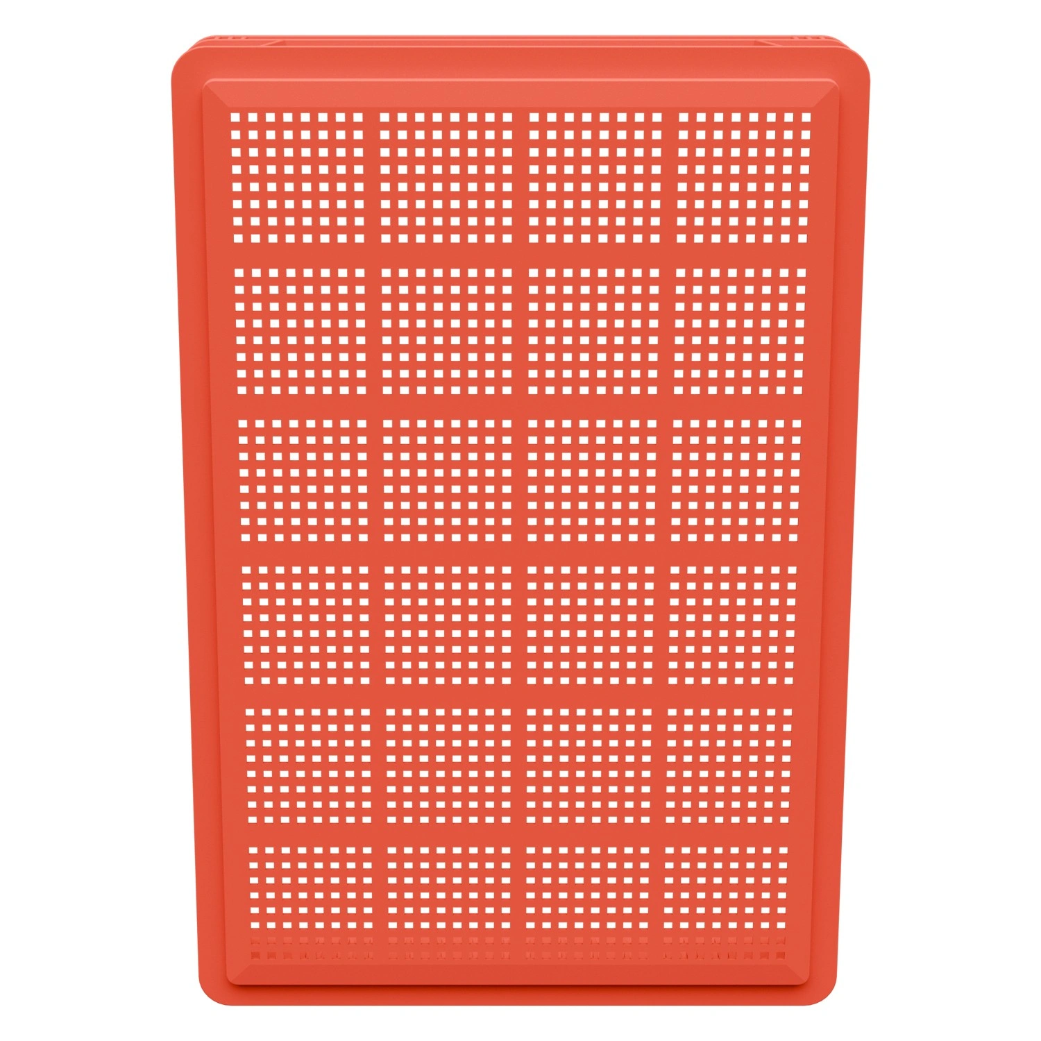 Пищевой ящик универсальный 600х400х75 мм iPlast красный ЭКО с перфорированными стенками и дном