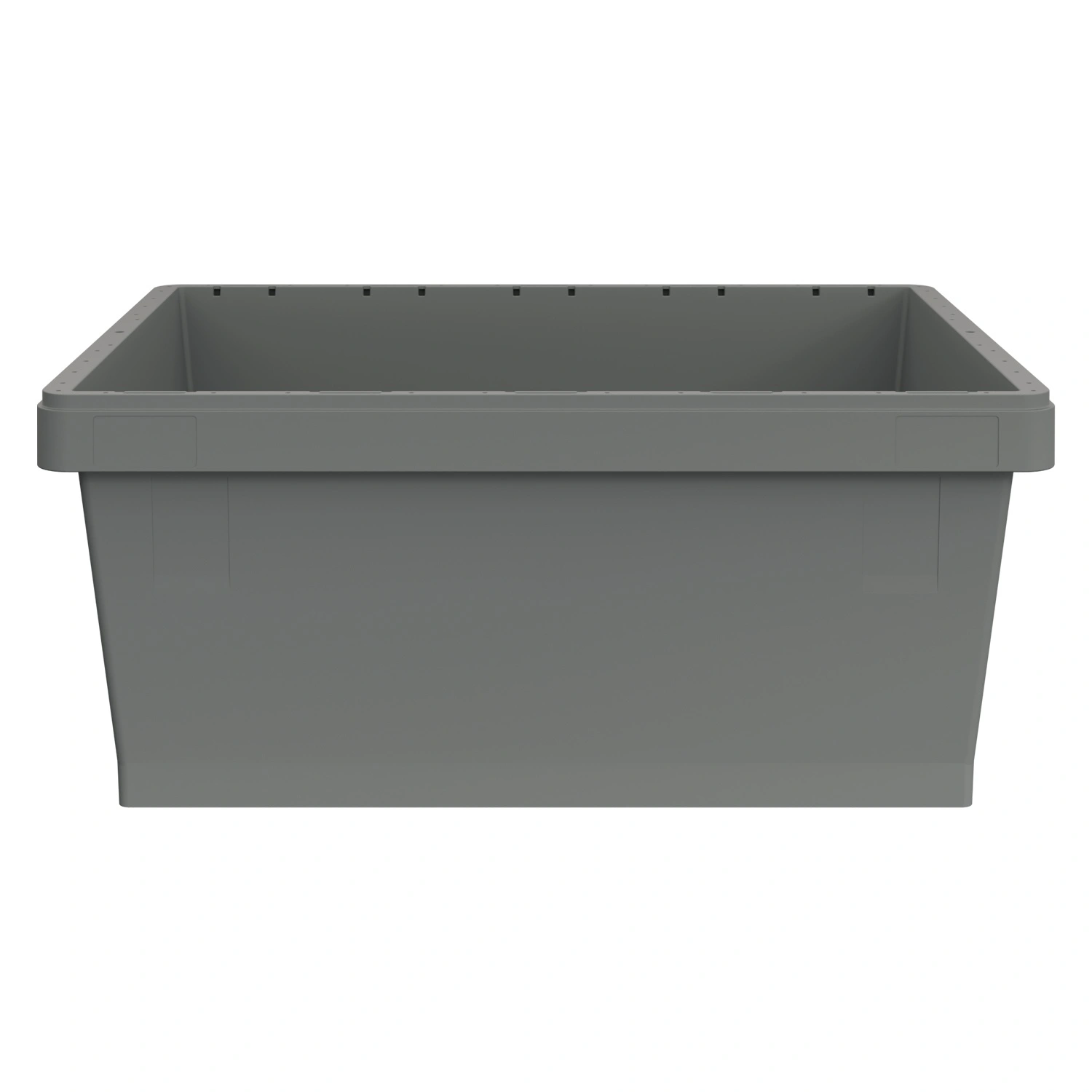Вкладываемый контейнер INSTORE KVR-8634 800x600x340 мм iPlast светло-серый с усиленным дном