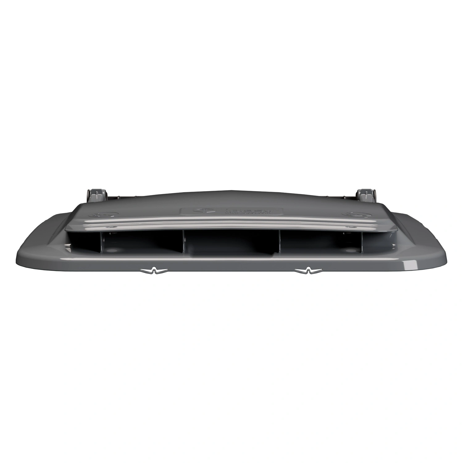 Крышка для мусорного контейнера 240 л (Light) iPlast тёмно-серая c осями для крепления