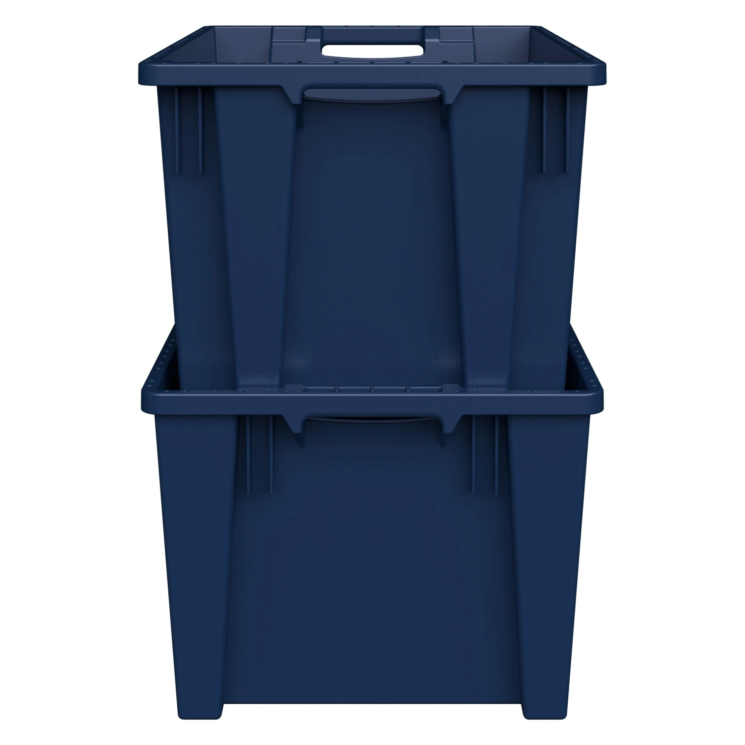 Поворотно-вкладываемый контейнер KD-6430.1 600х400х300 мм iPlast синий индиго со сплошным дном