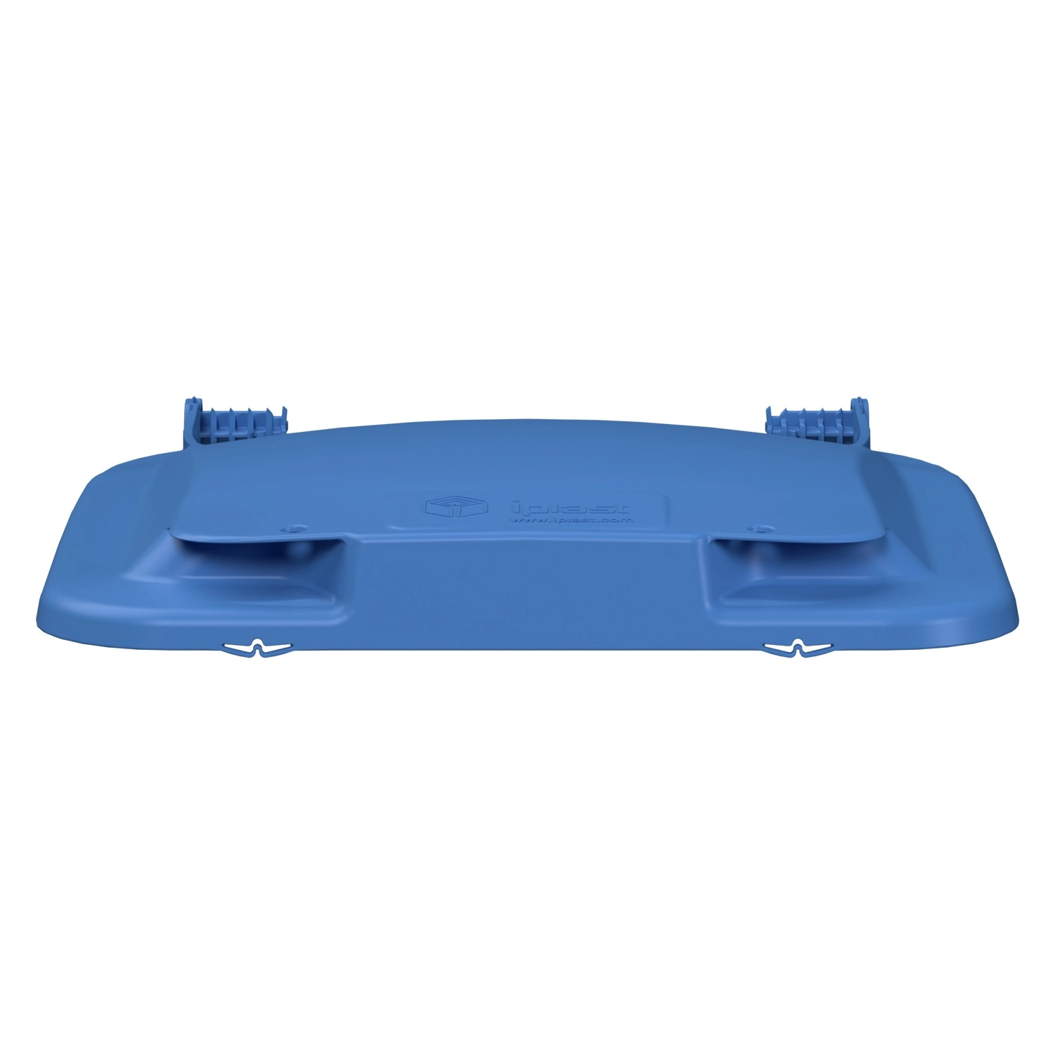 Крышка для мусорного контейнера 120 л (Light) iPlast тёмно-голубая c осями для крепления Крышка для мусорного контейнера 120 л (Light) iPlast тёмно-голубая c осями для крепления