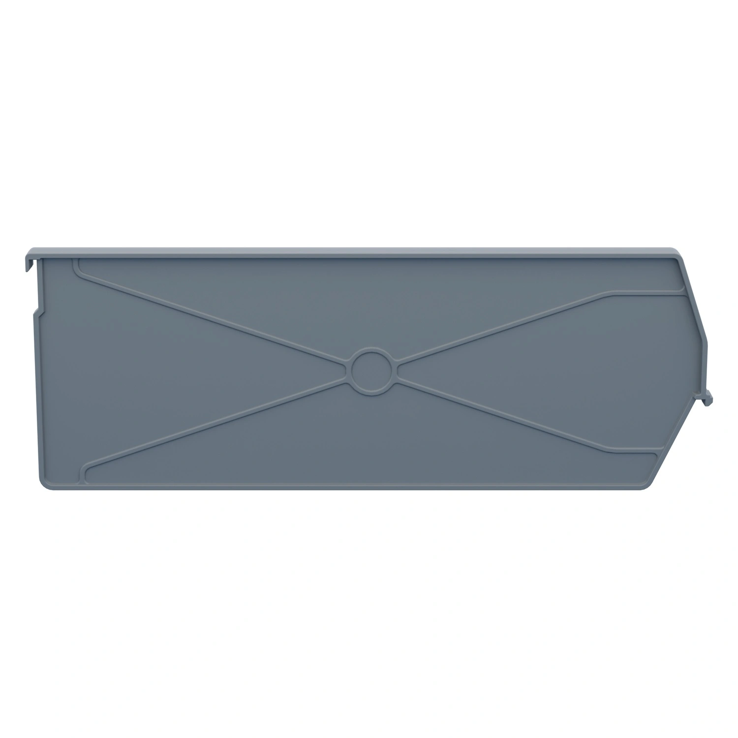 Разделительная перегородка продольная 380х140 мм iPlast светло-серая для складского лотка Logic Store LS 12.414