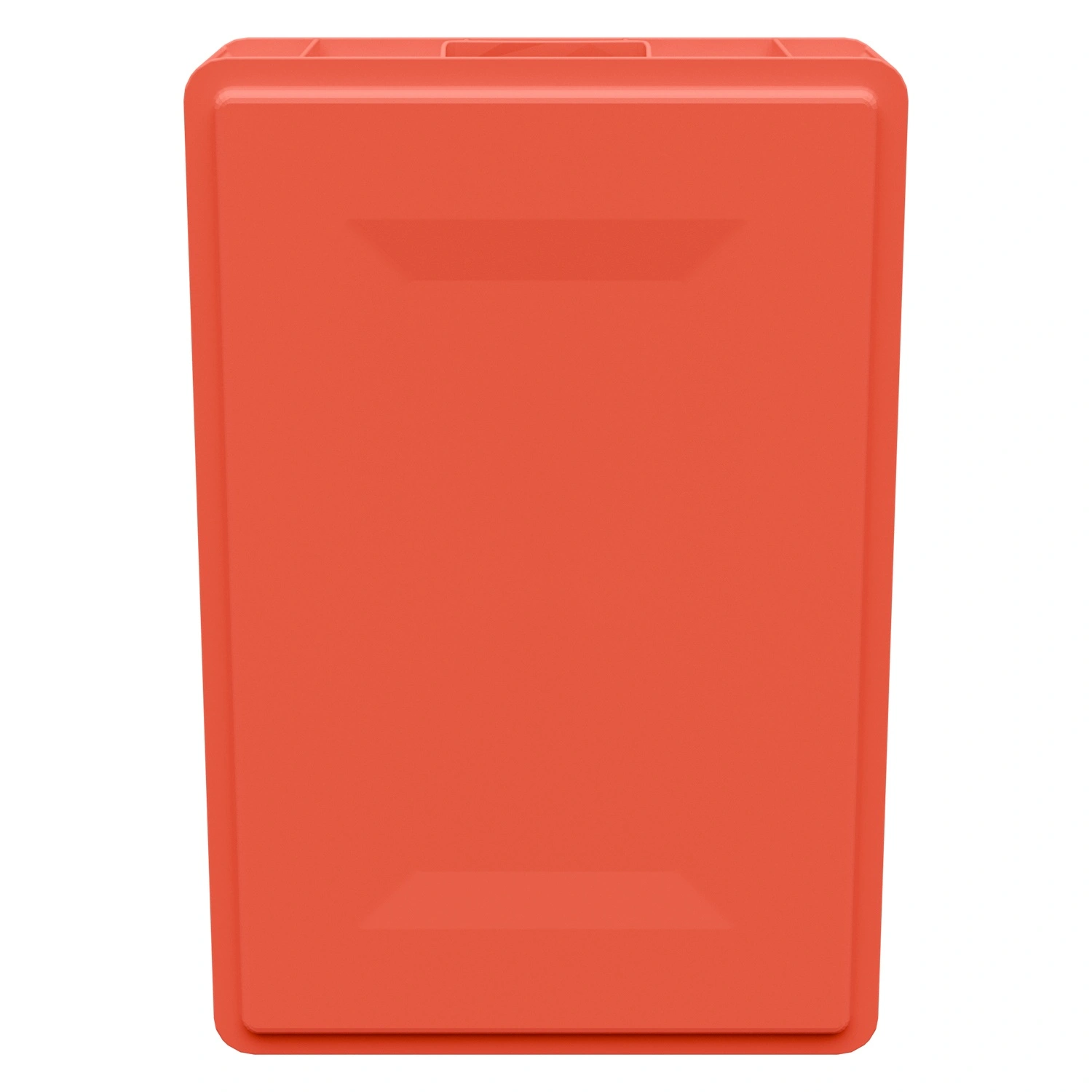 Пищевой ящик универсальный FK-6412 600х400х120 мм iPlast красный со сплошными стенками и дном