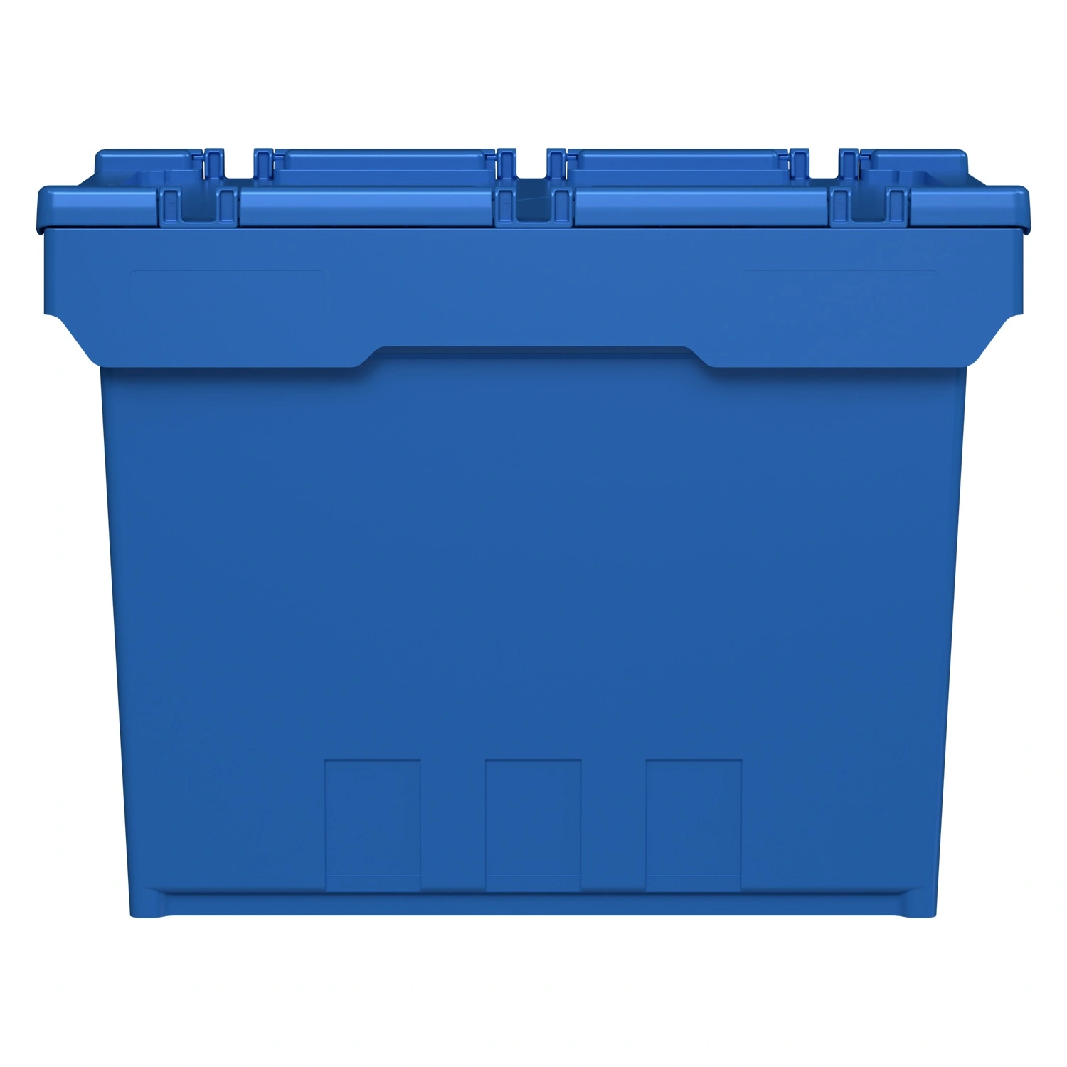 Вкладываемый контейнер INSTORE KVR-6442 600х400х420 мм iPlast голубой с усиленным дном и распашной крышкой