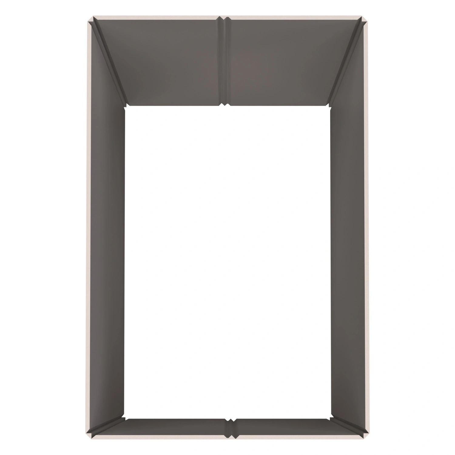 Стенка контейнера Bubble Guard 1190x790x1000 мм iPlast PolyBox серая