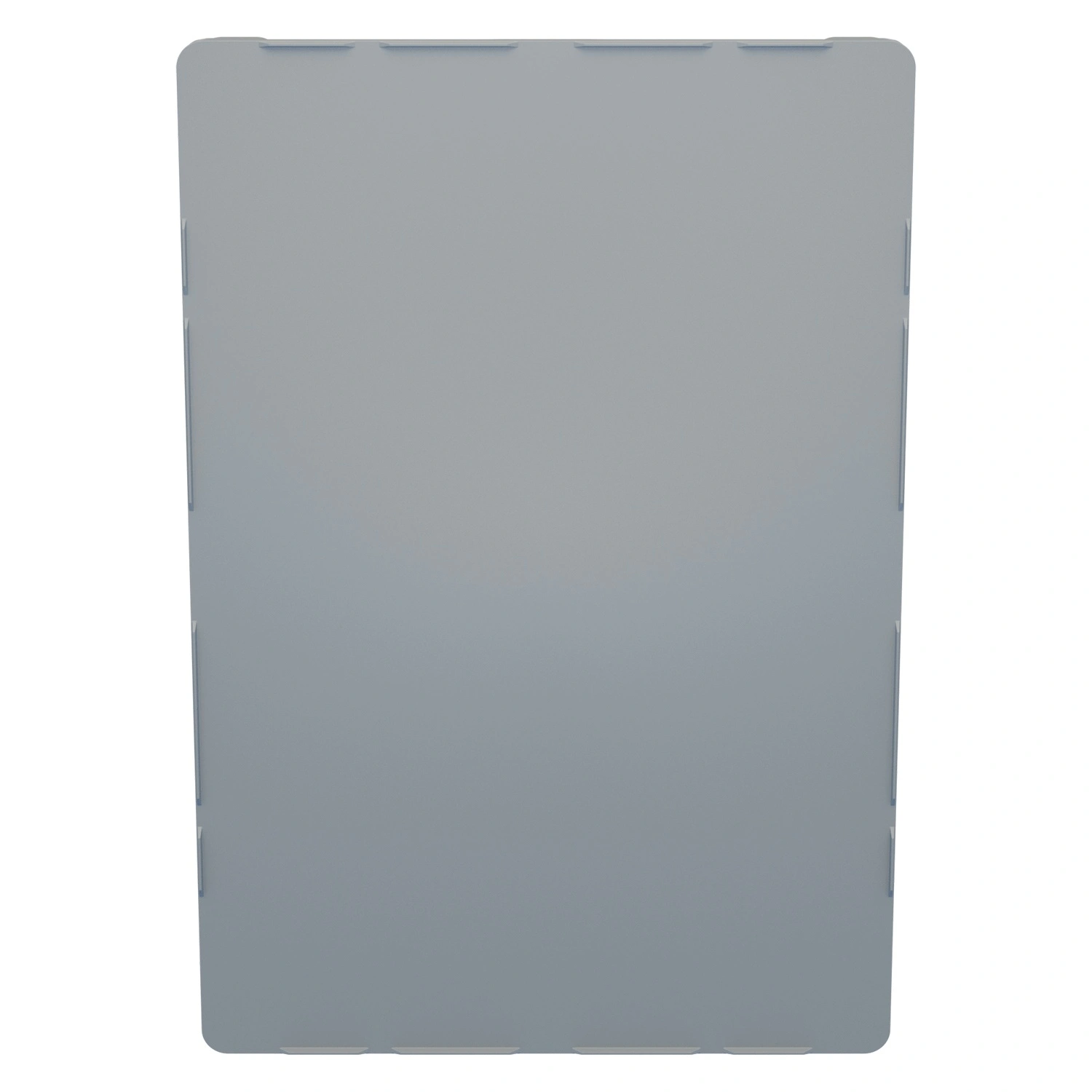 Пластиковый паллет 1200х800х150 мм iPlast светло-серый сплошной на 3 полозьях с бортиком