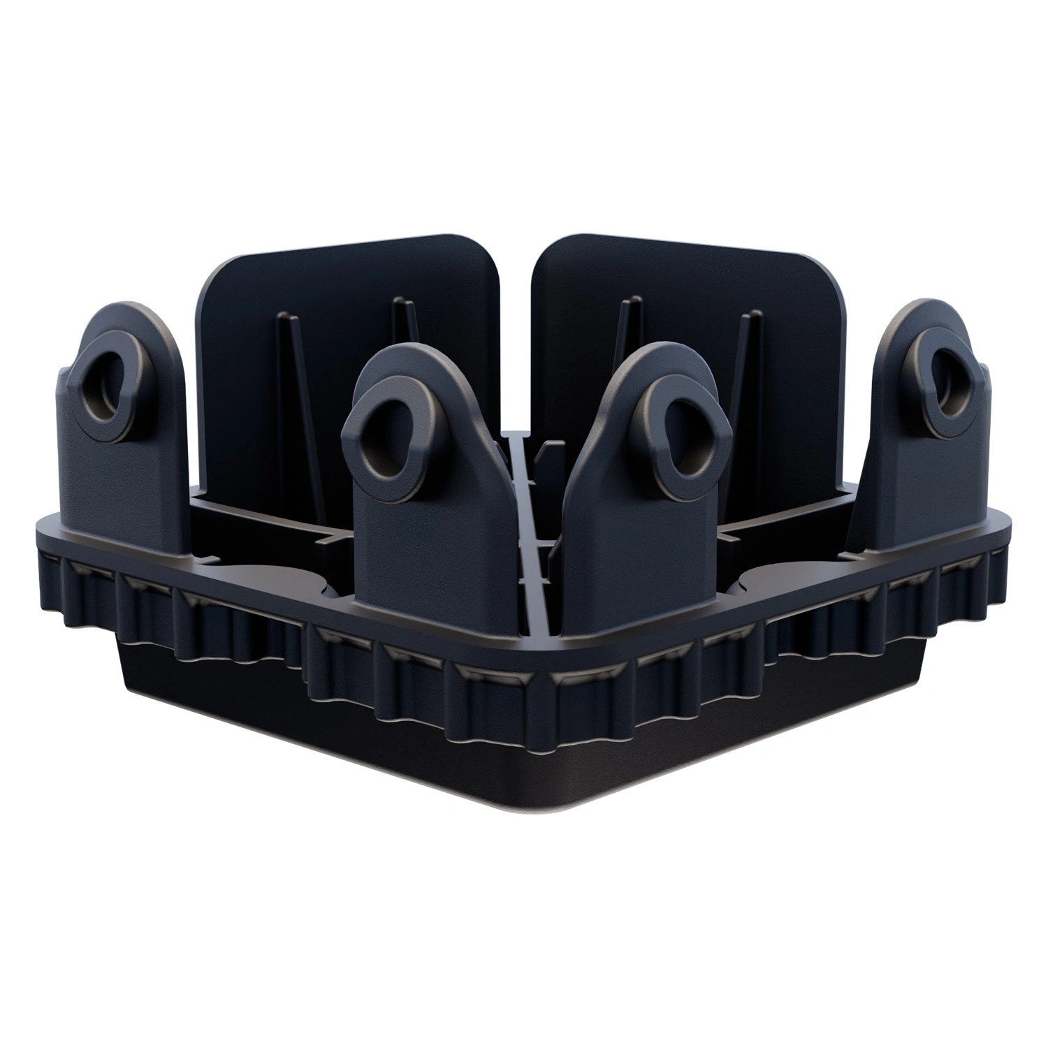 Ножки iPlast чёрные ЭКО для большого контейнера iBOX 11.603