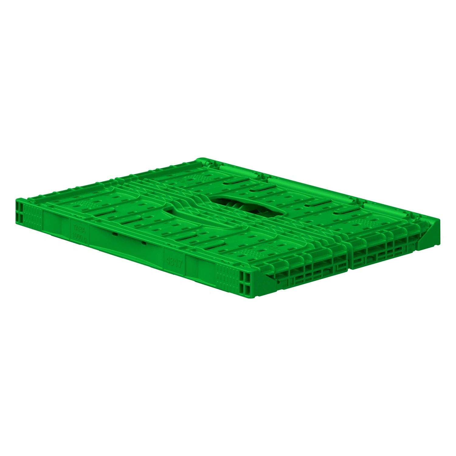 Складной ящик FC-4317 400х300х170 мм iPlast салатовый перфорированный